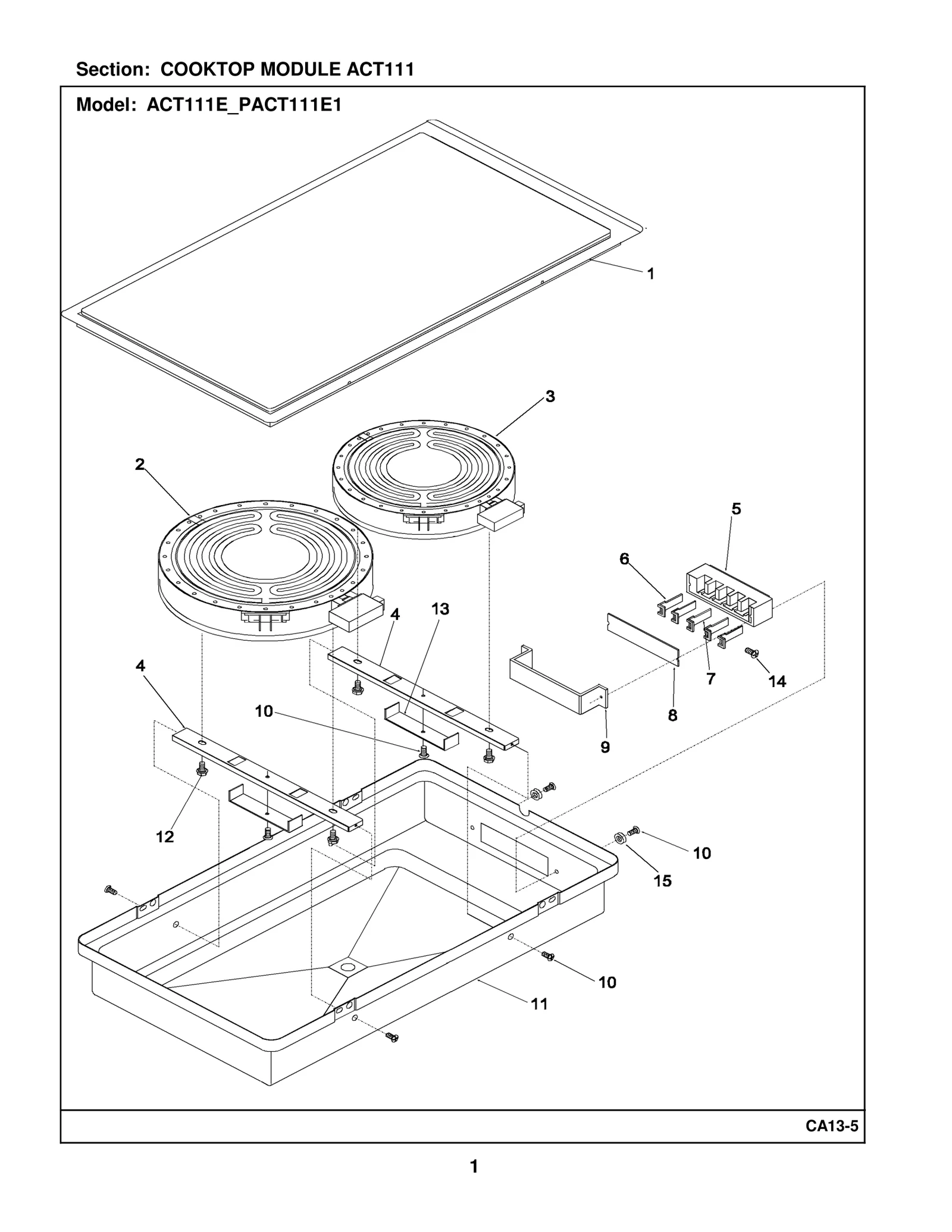 COOKTOP MODULE ACT