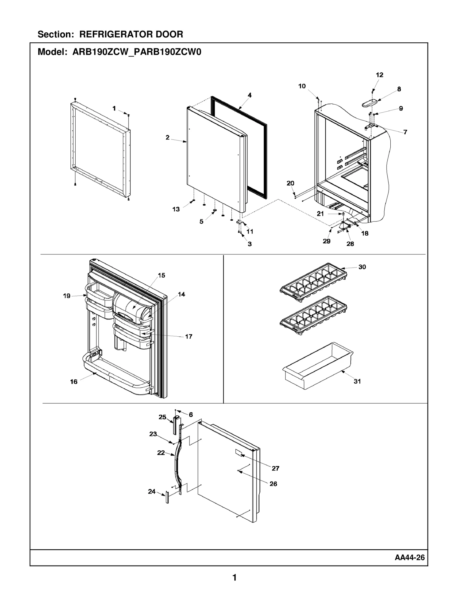 REFRIGERATOR DOOR