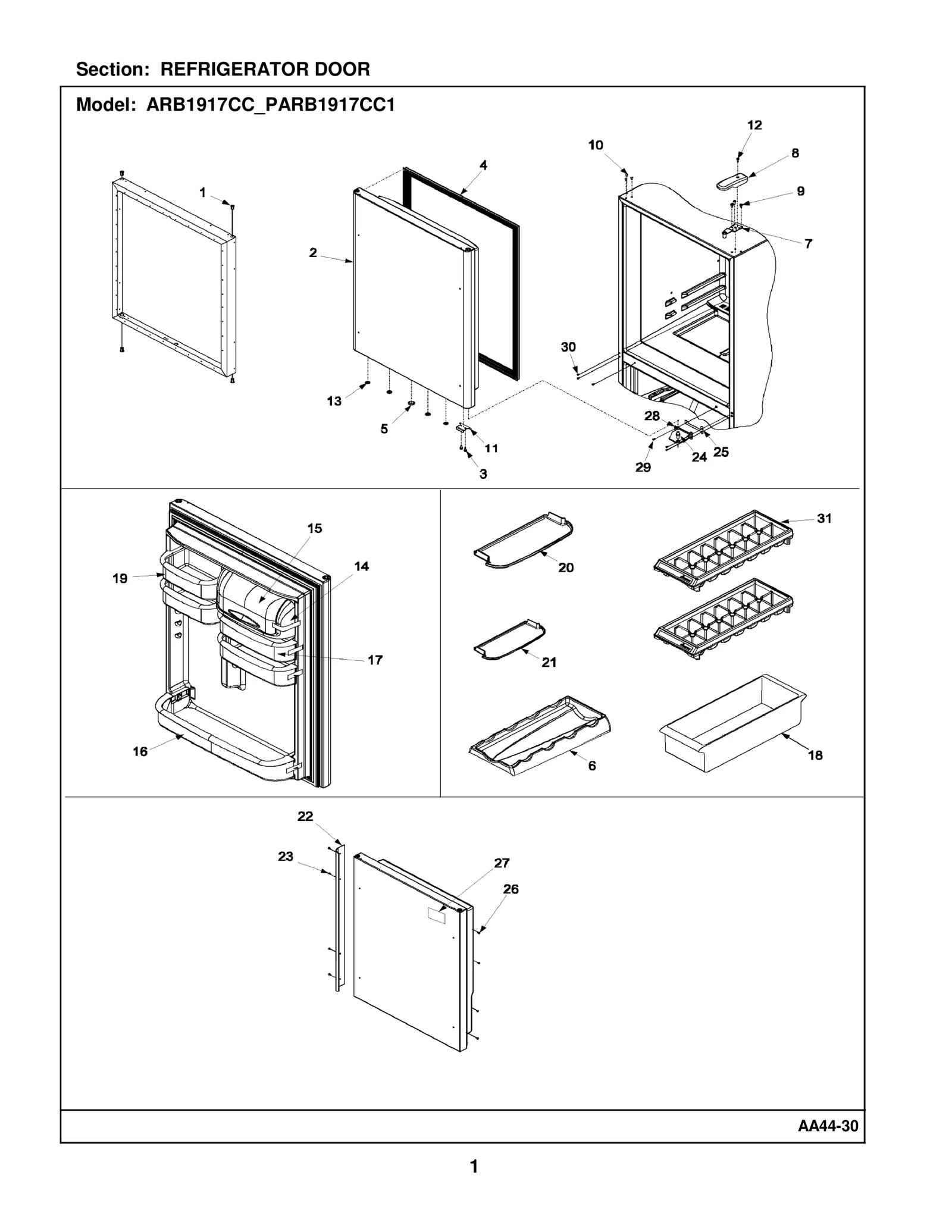 REFRIGERATOR DOOR