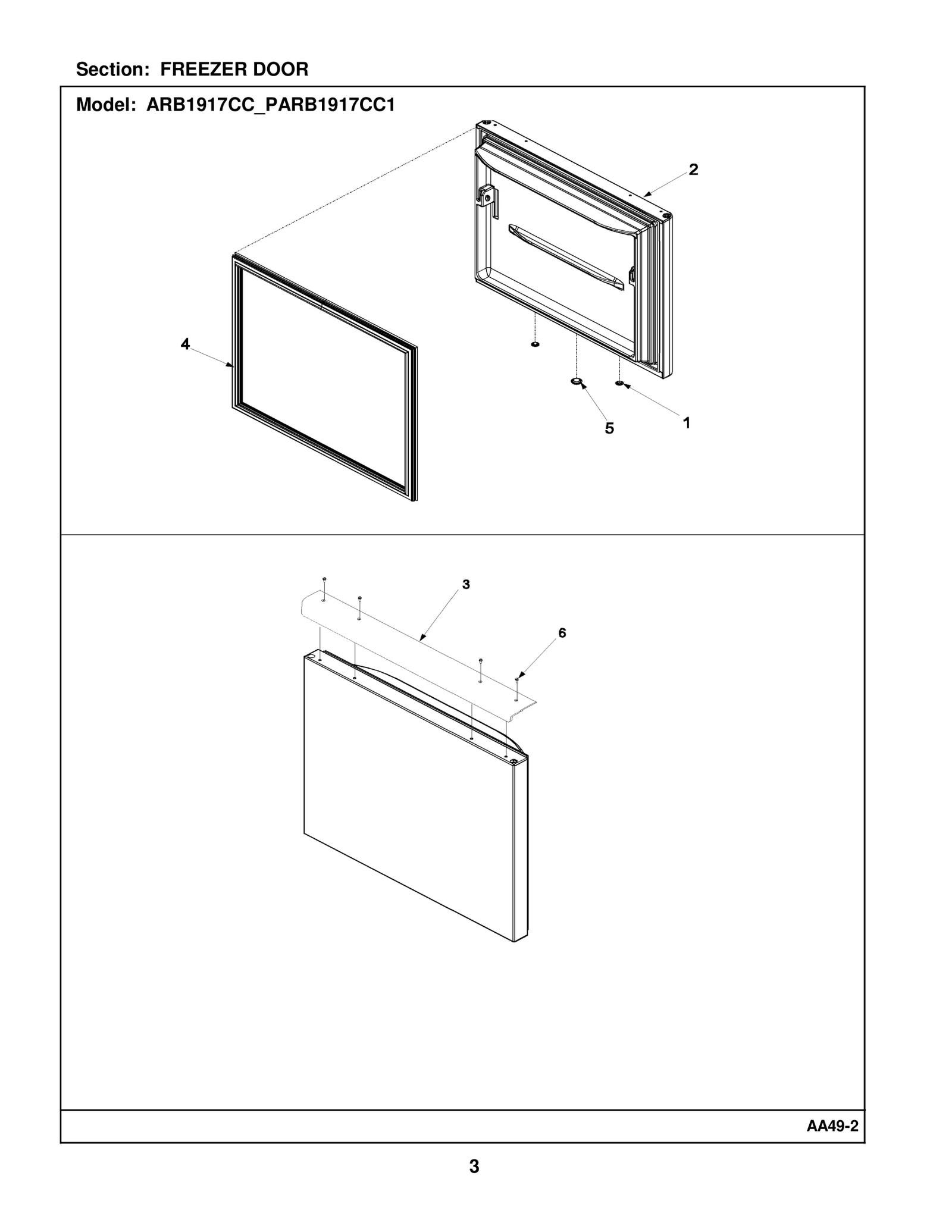 FREEZER DOOR