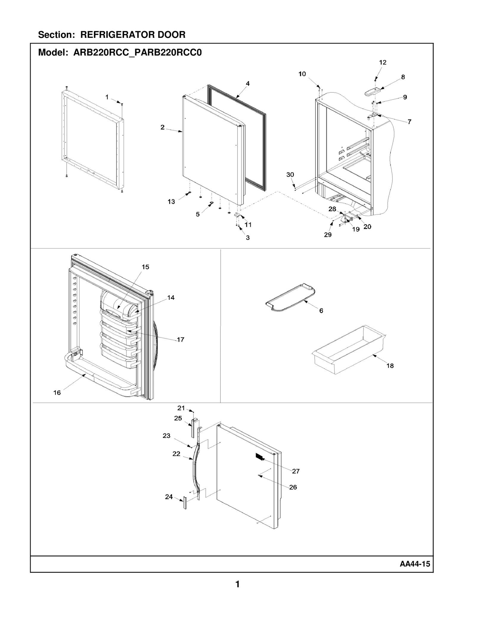 REFRIGERATOR DOOR