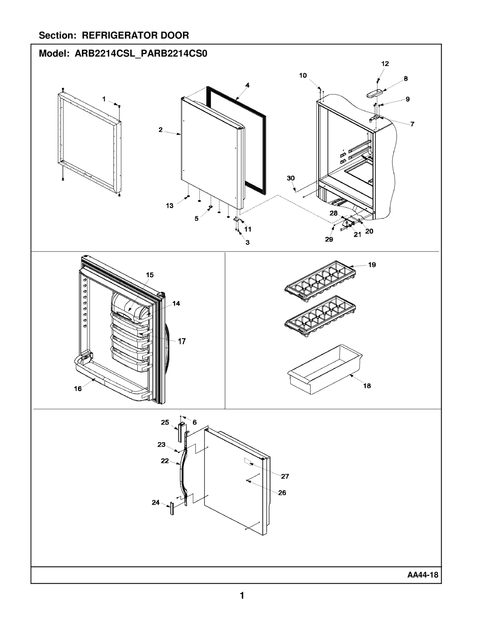 REFRIGERATOR DOOR