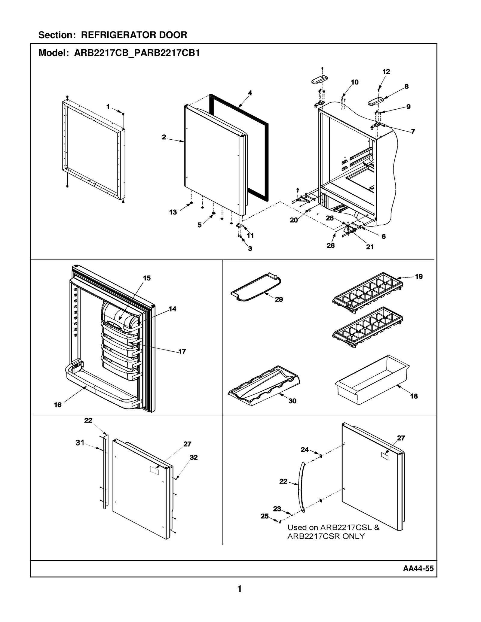 REFRIGERATOR DOOR