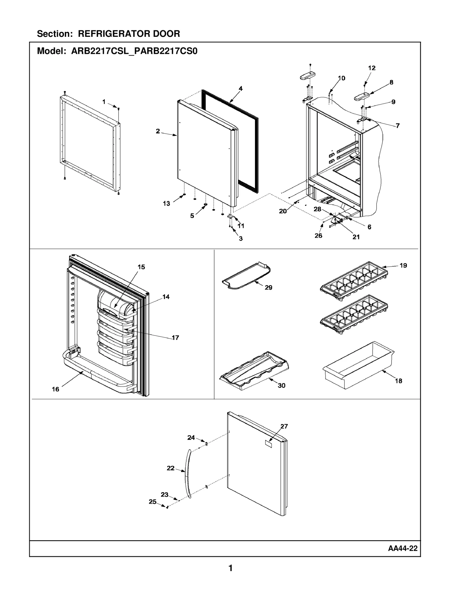 REFRIGERATOR DOOR