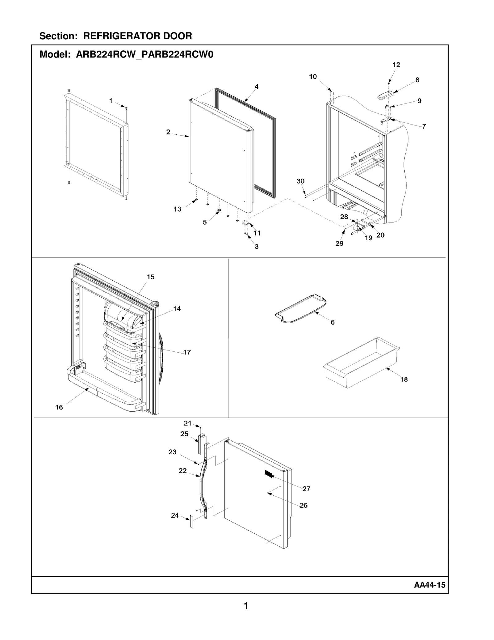 REFRIGERATOR DOOR