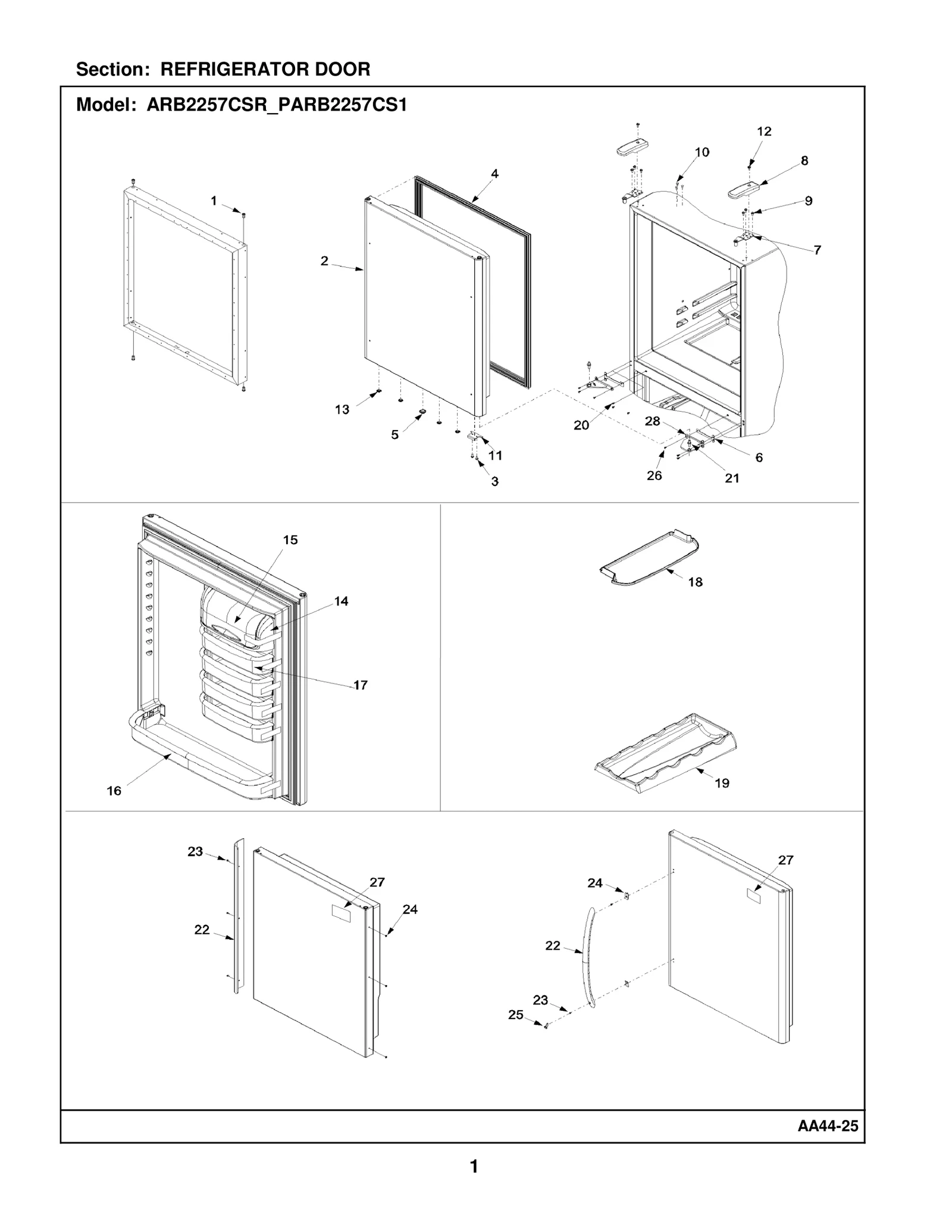 REFRIGERATOR DOOR