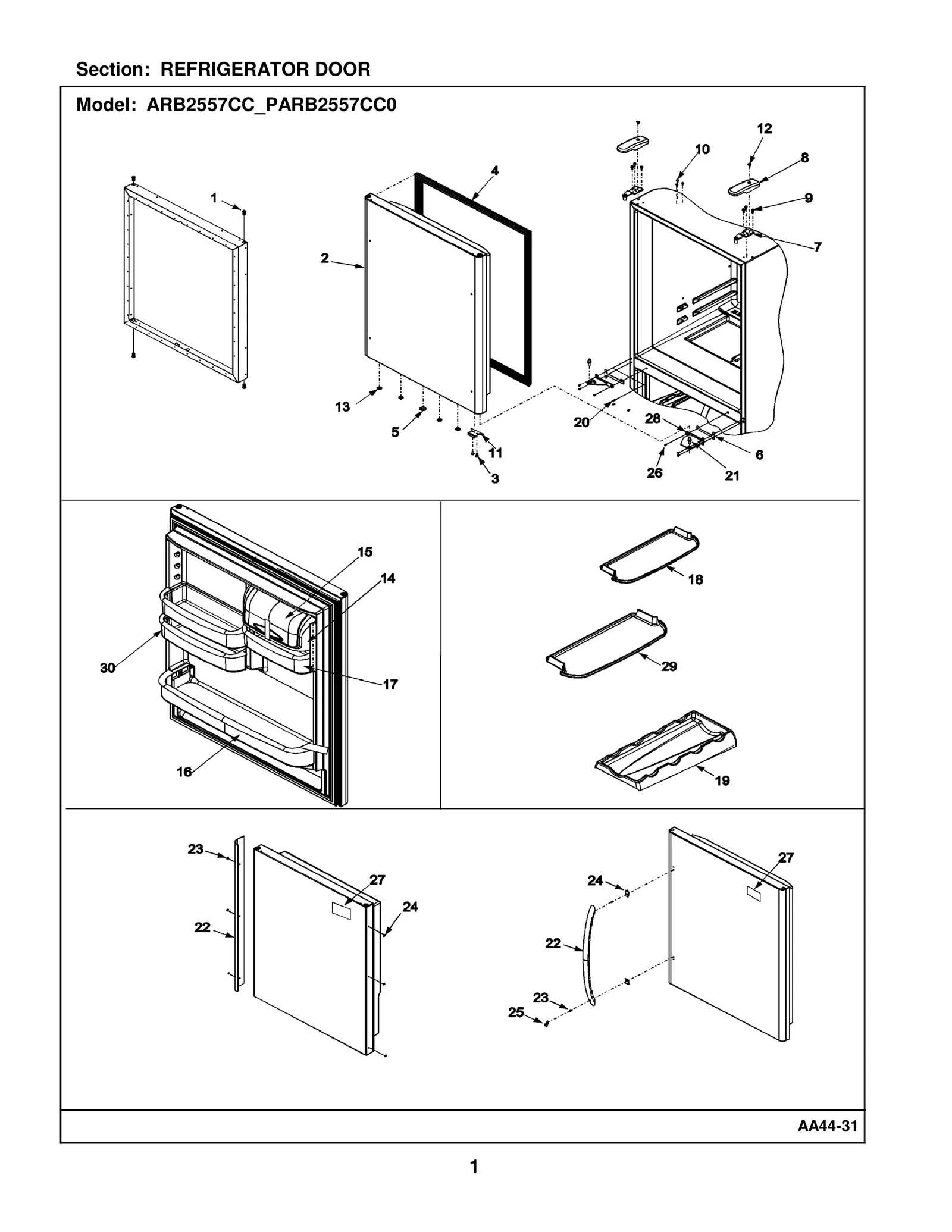 REFRIGERATOR DOOR