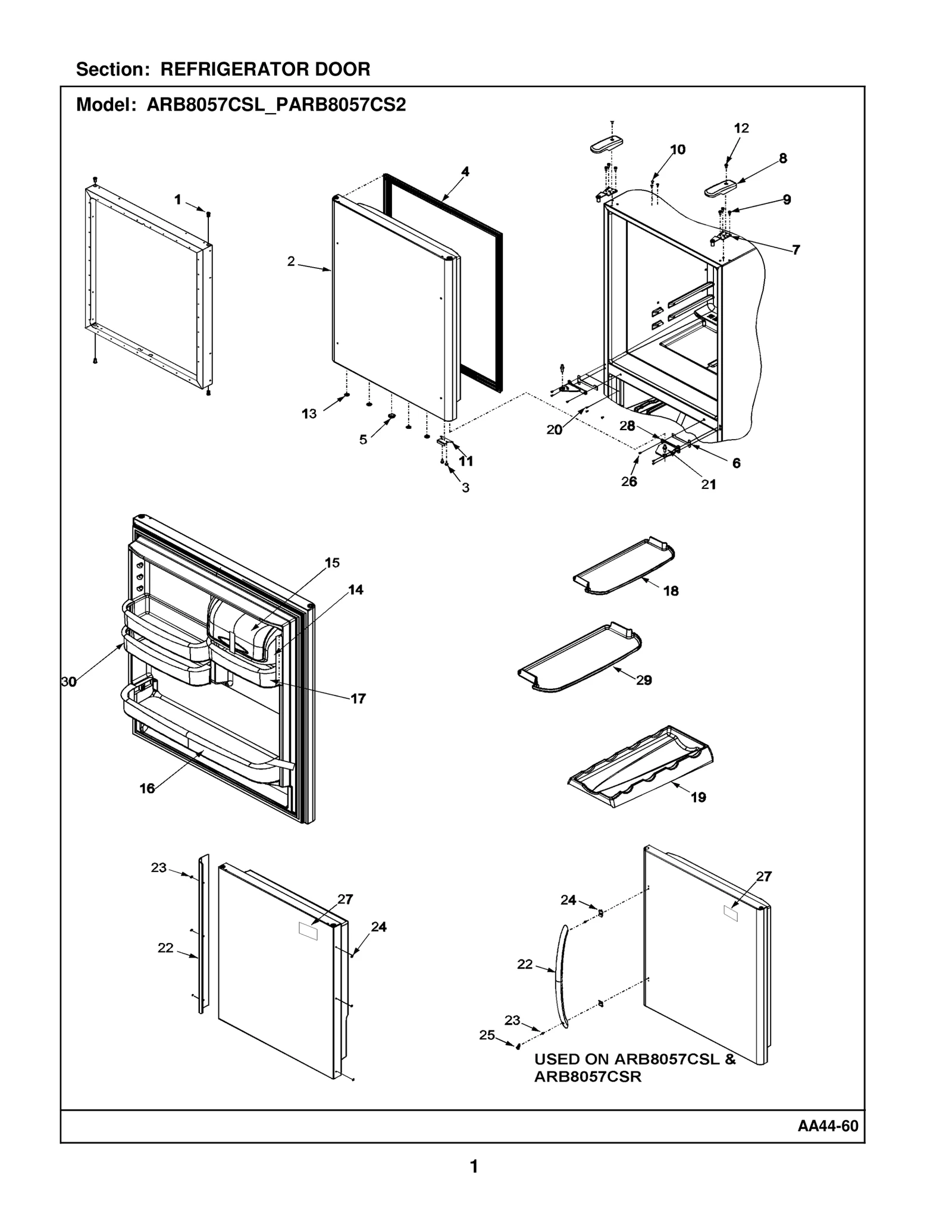 REFRIGERATOR DOOR