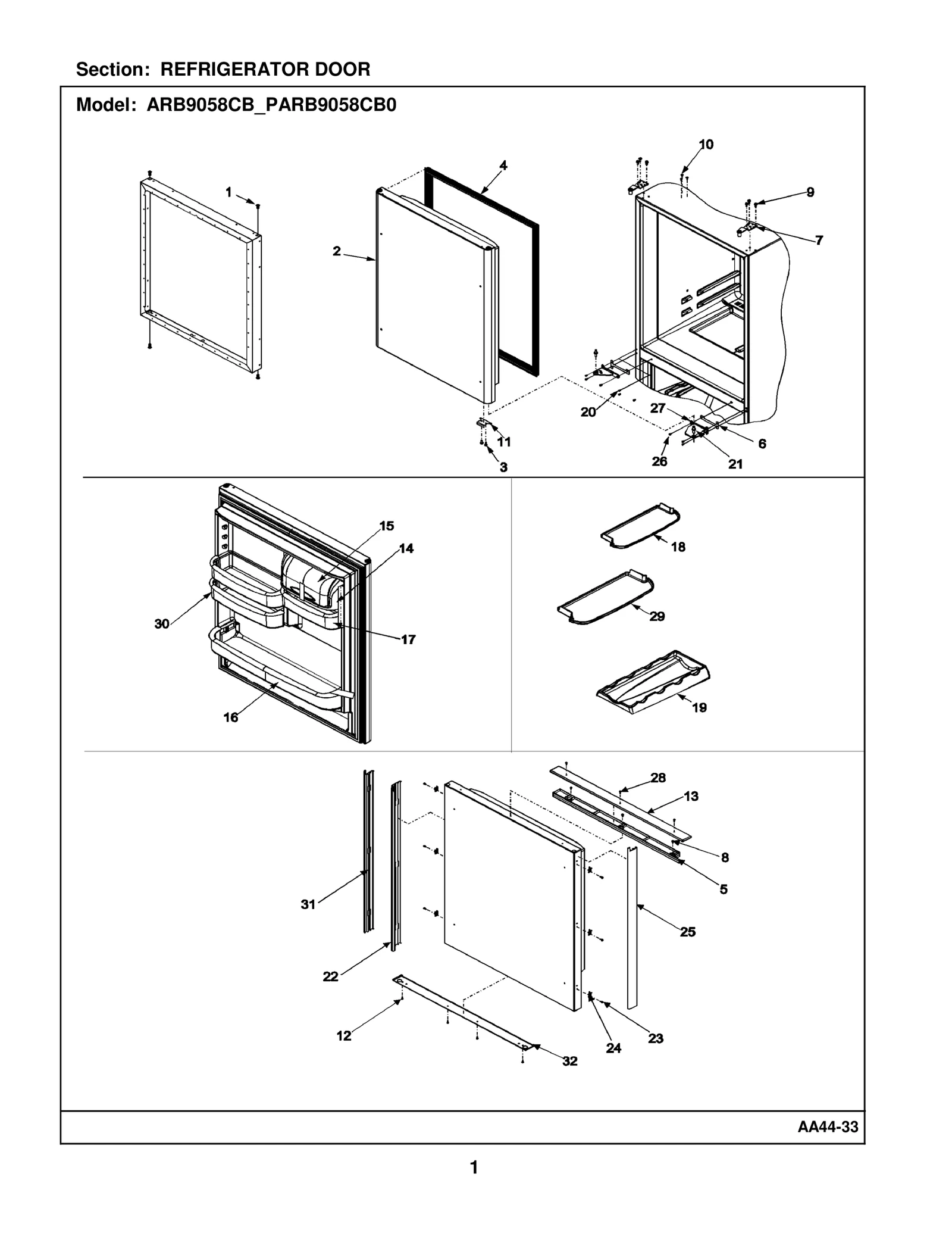 REFRIGERATOR DOOR