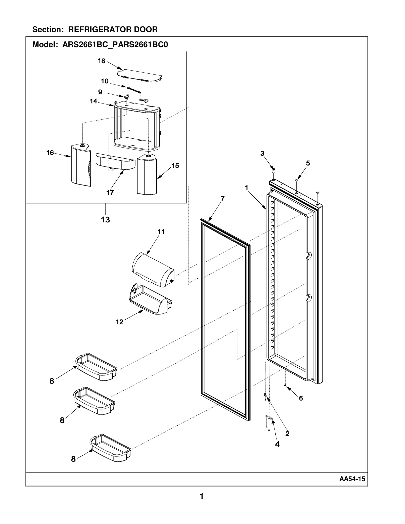 REFRIGERATOR DOOR