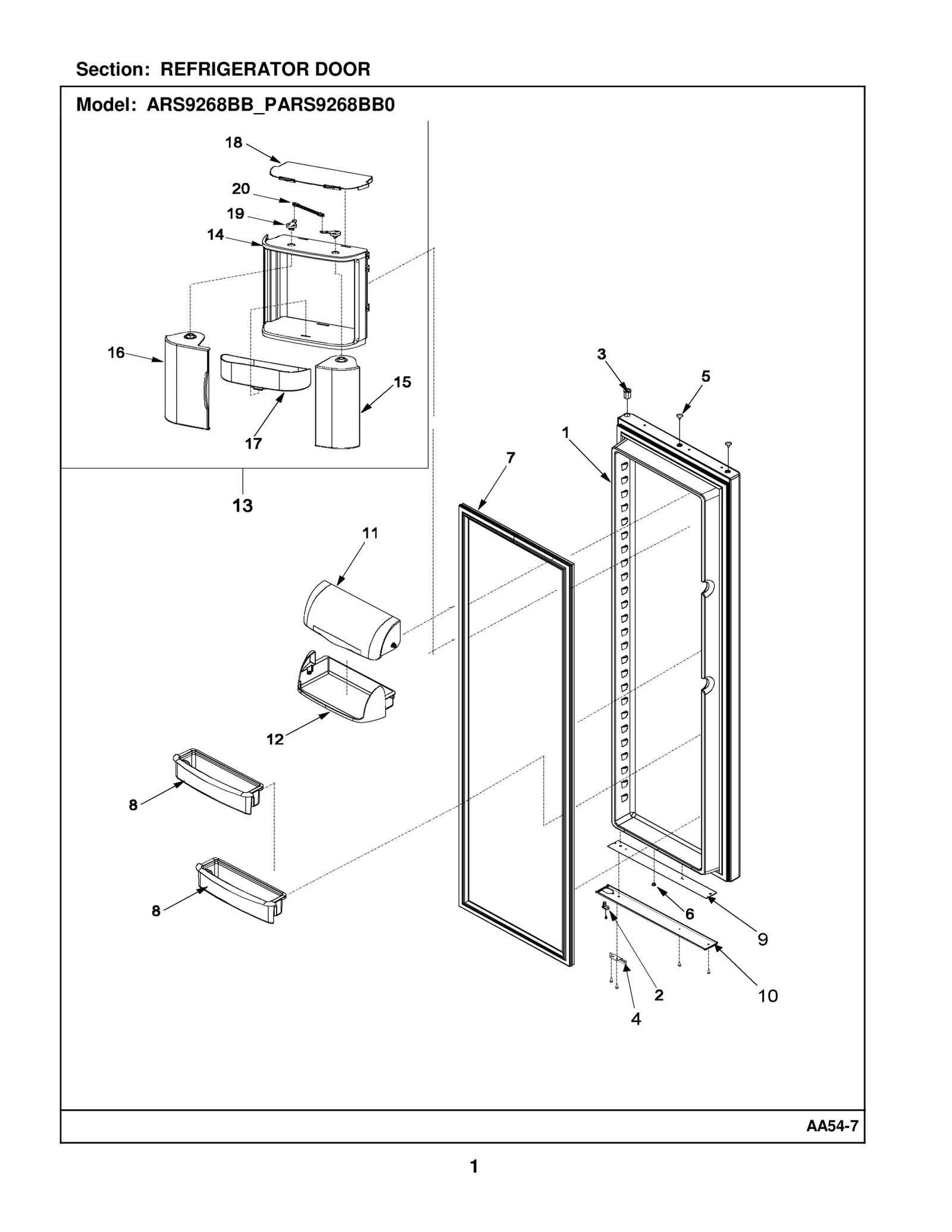 REFRIGERATOR DOOR