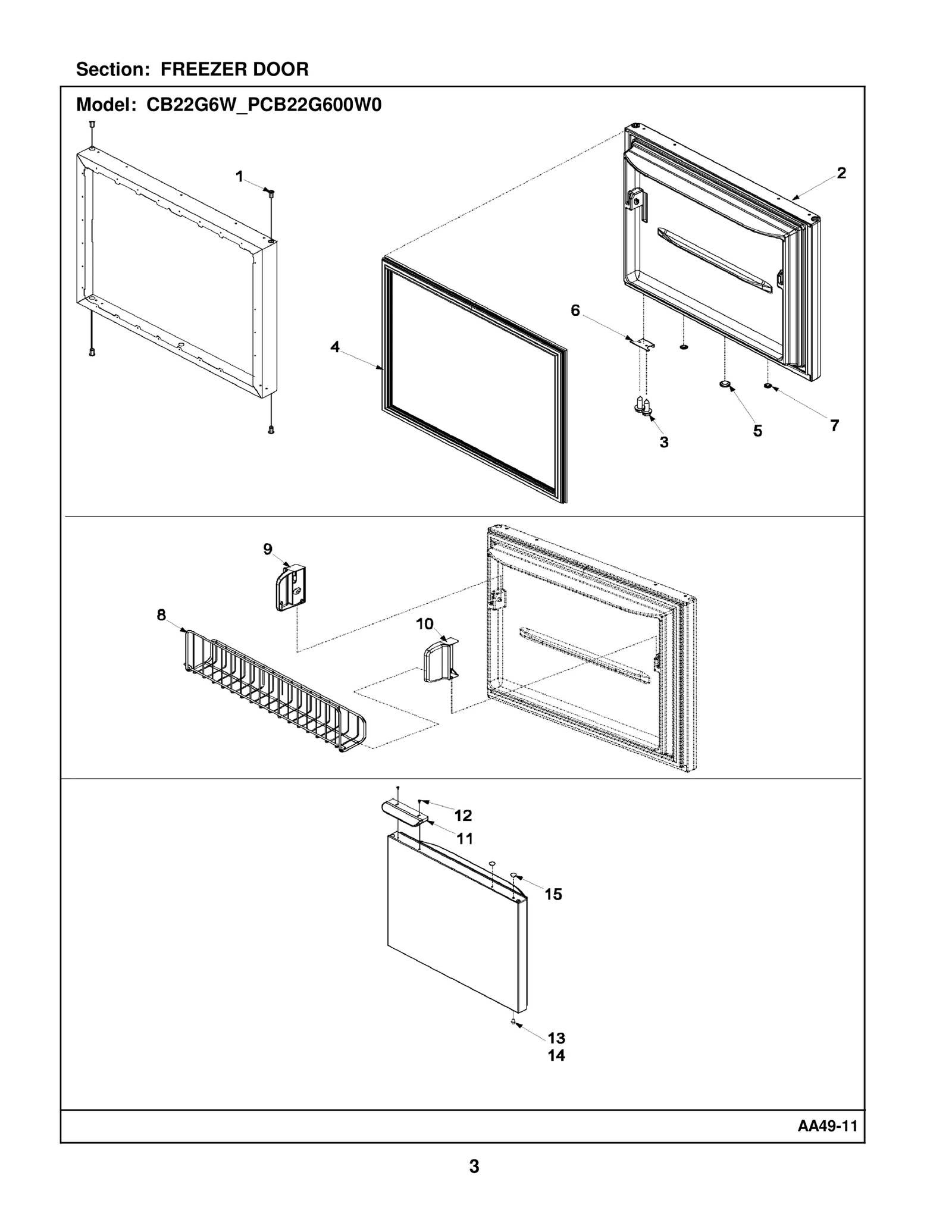 FREEZER DOOR