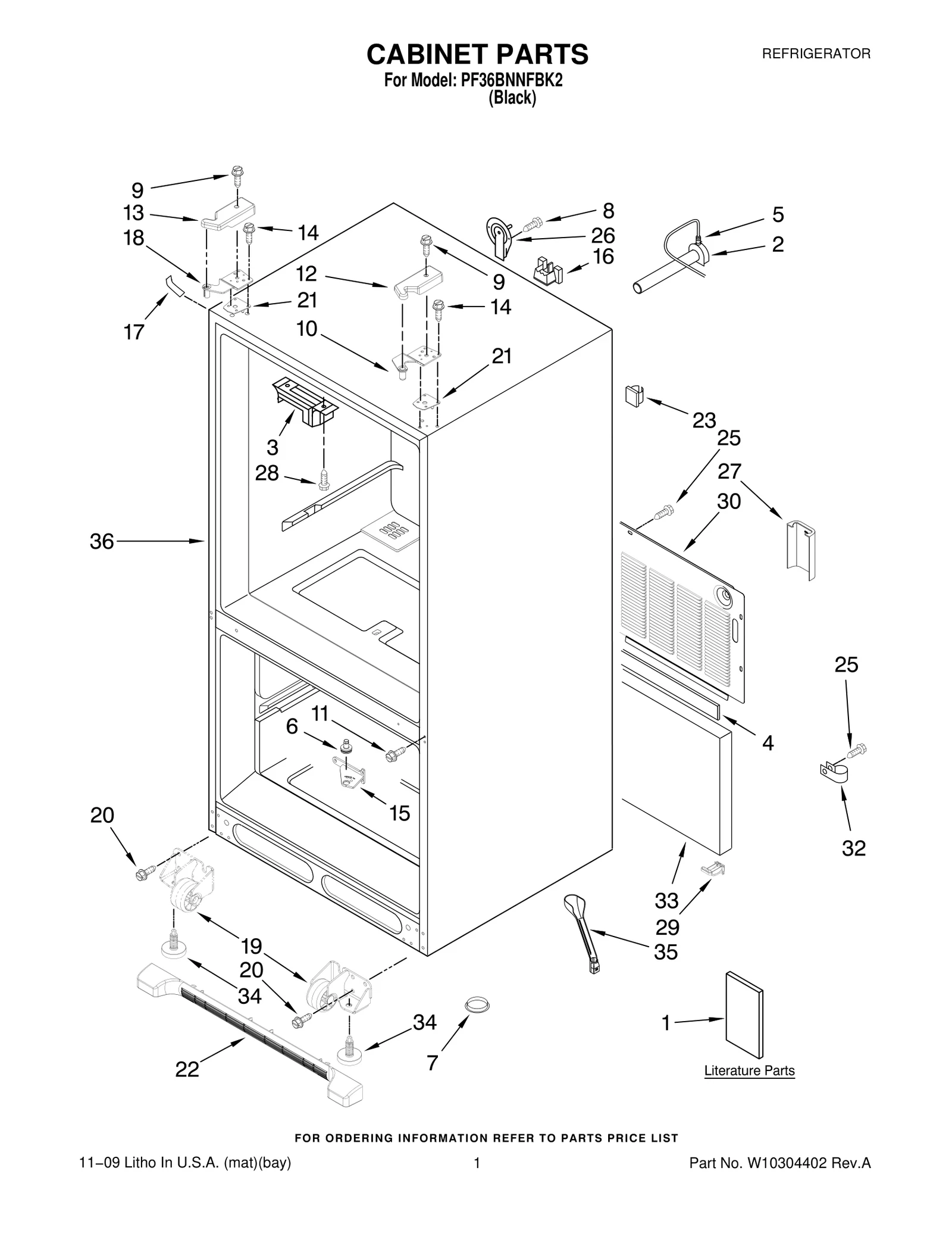 CABINET PARTS