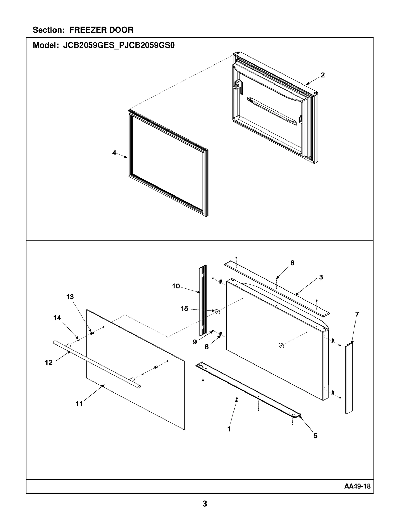 FREEZER DOOR