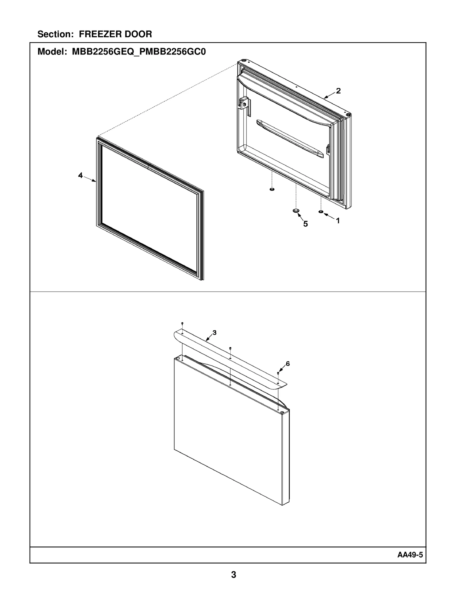 FREEZER DOOR