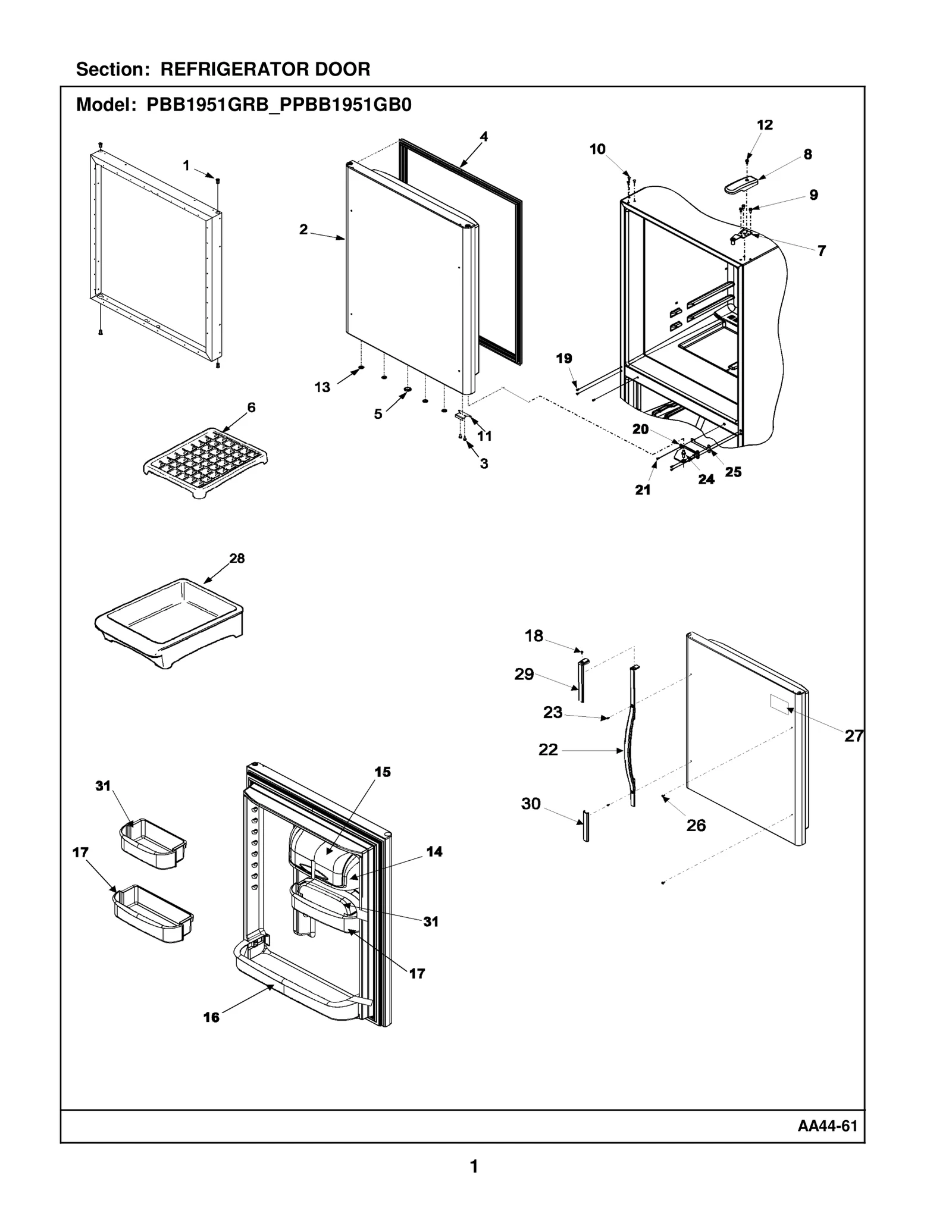 REFRIGERATOR DOOR