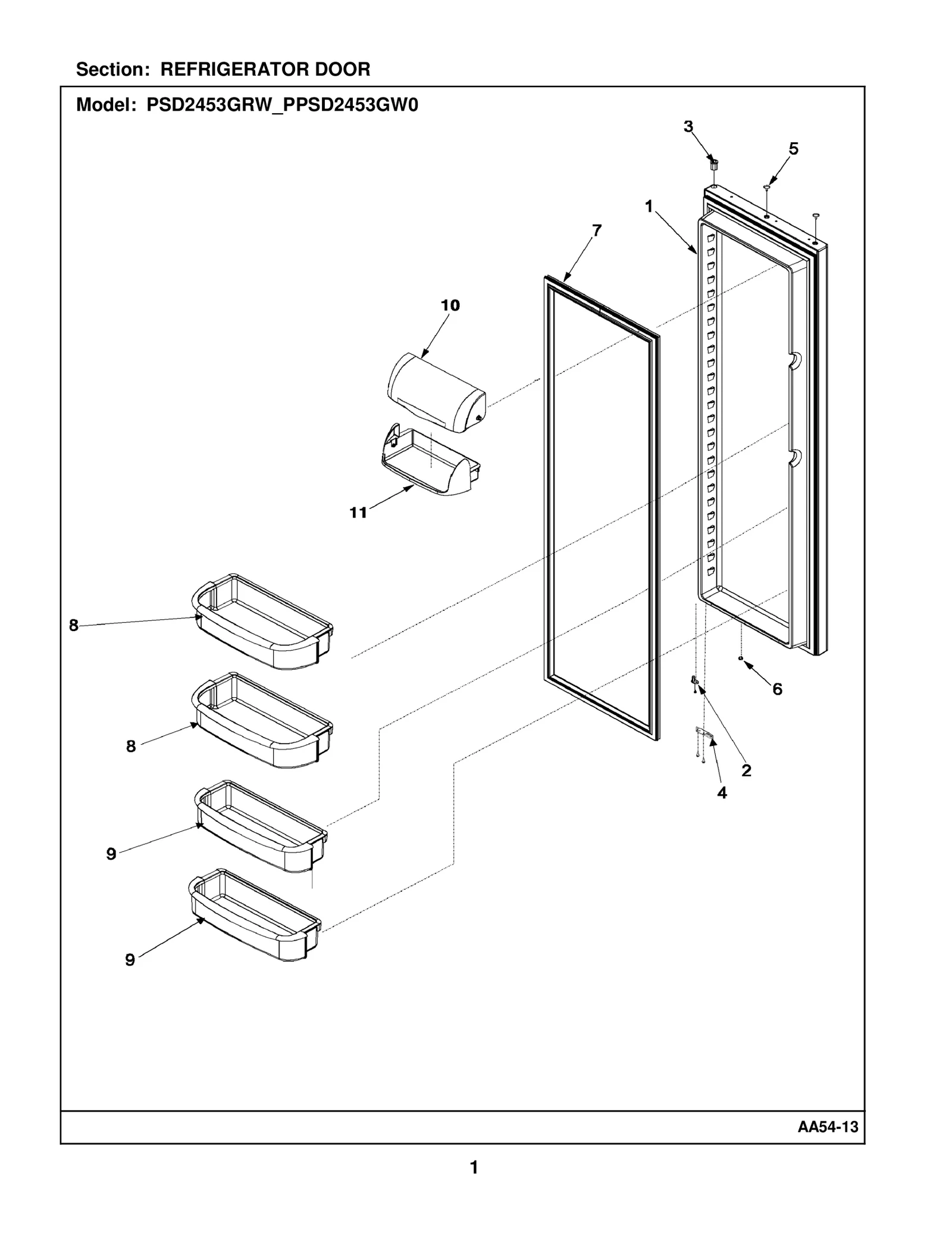 REFRIGERATOR DOOR