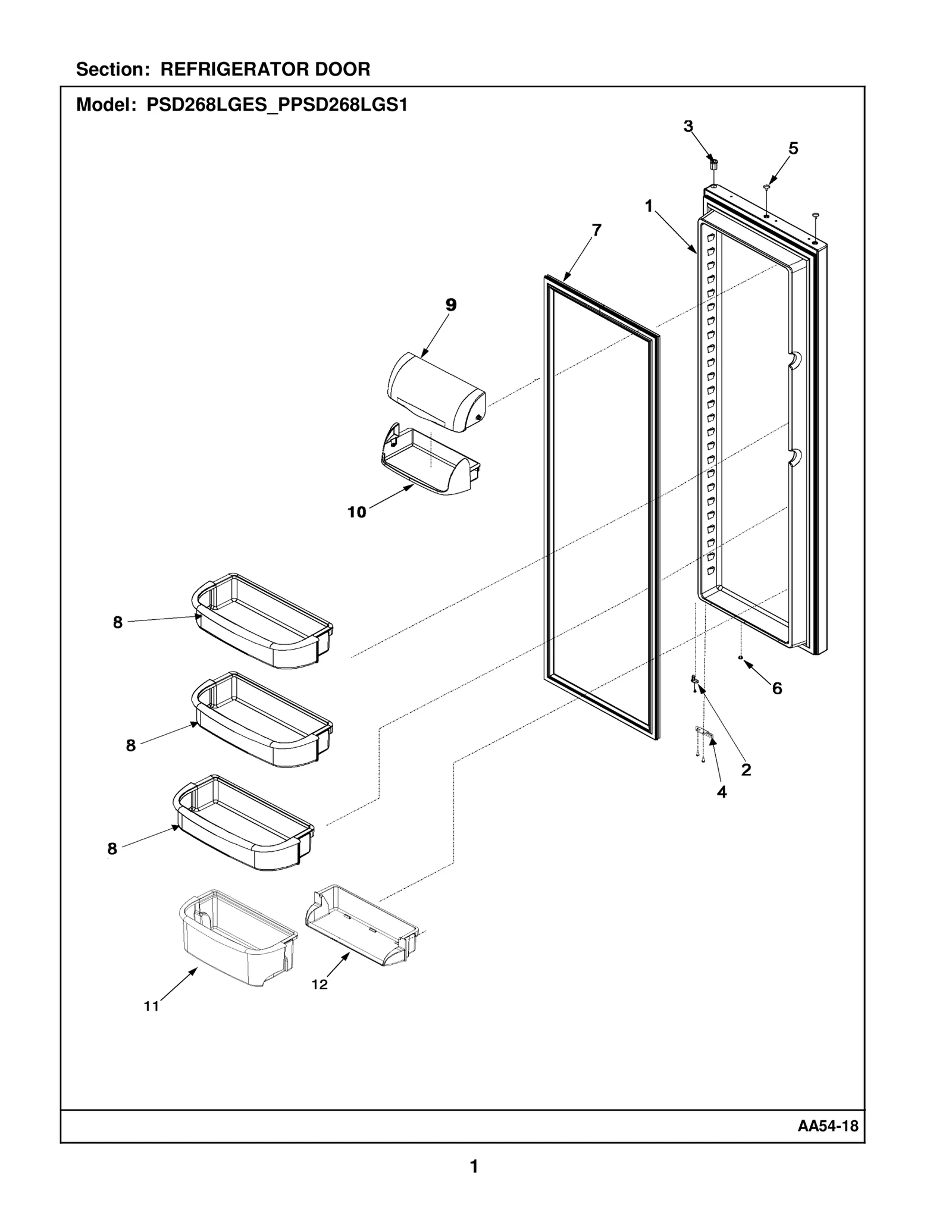 REFRIGERATOR DOOR