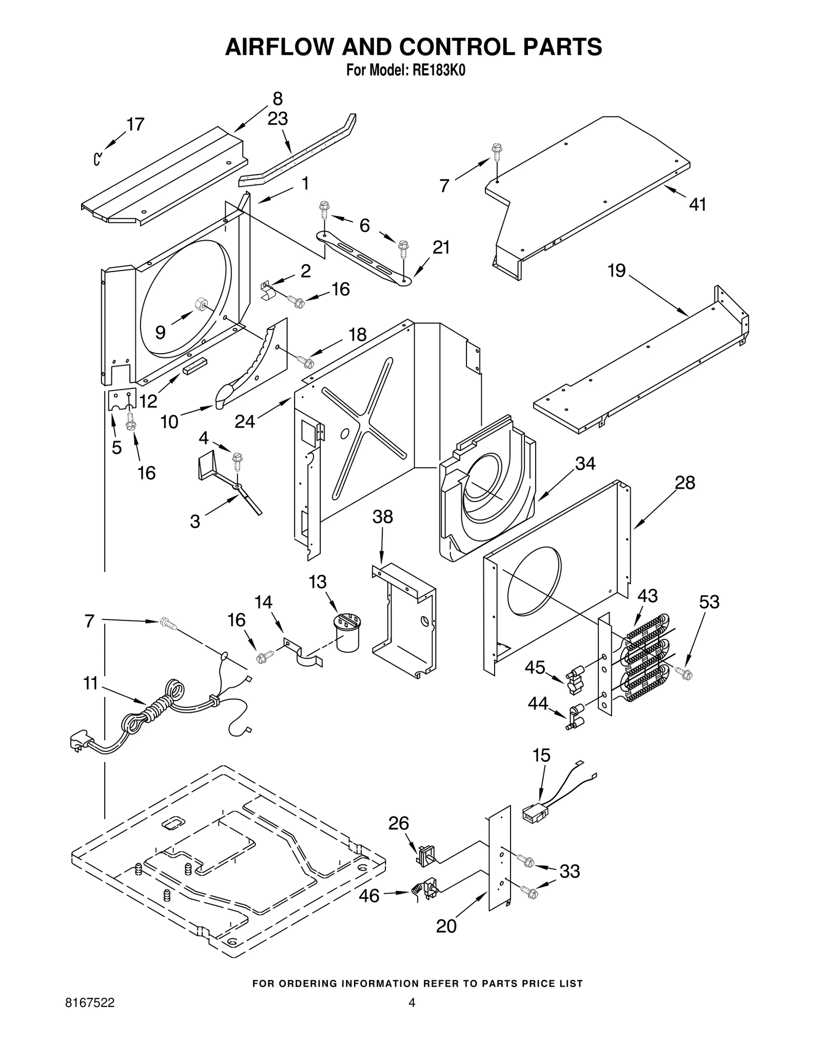 AIRFLOW AND CONTROL PARTS