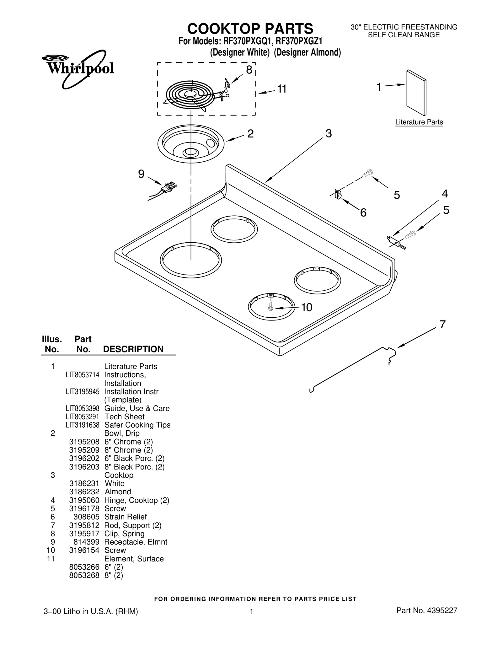 COOKTOP PARTS