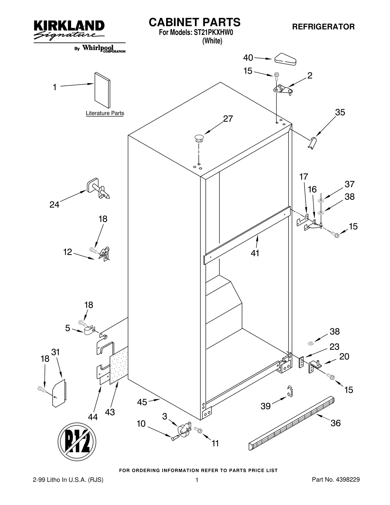 CABINET PARTS