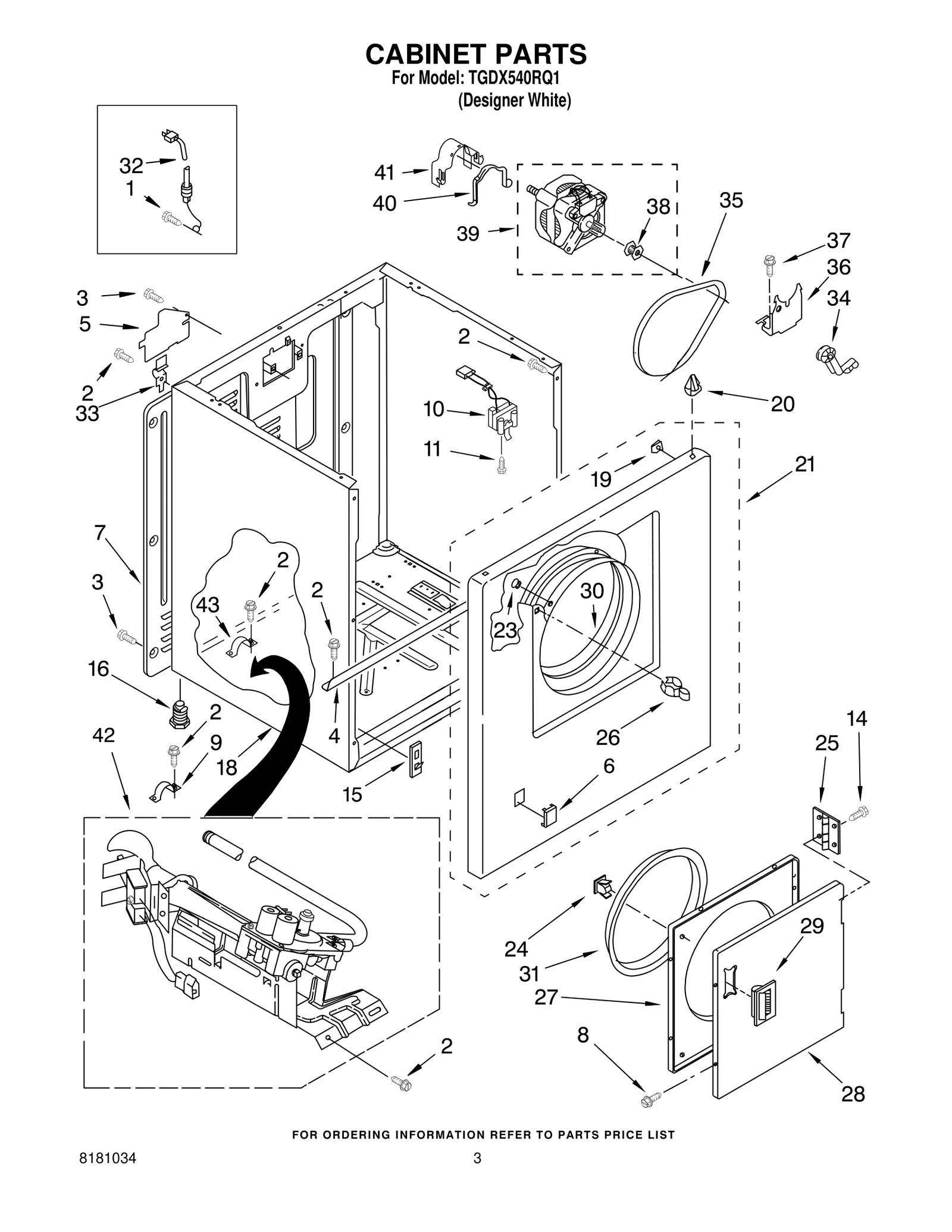 CABINET PARTS
