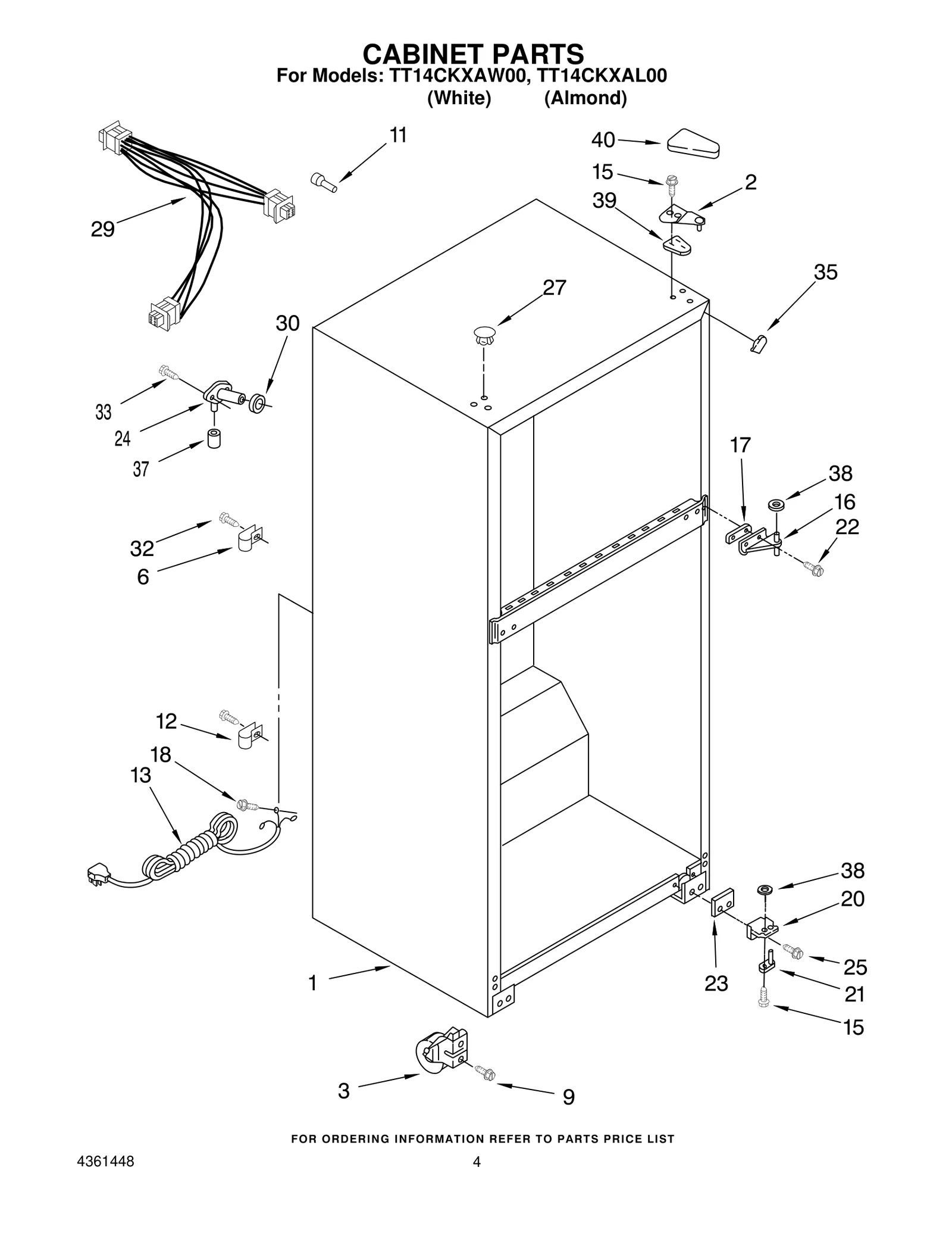 CABINET PARTS