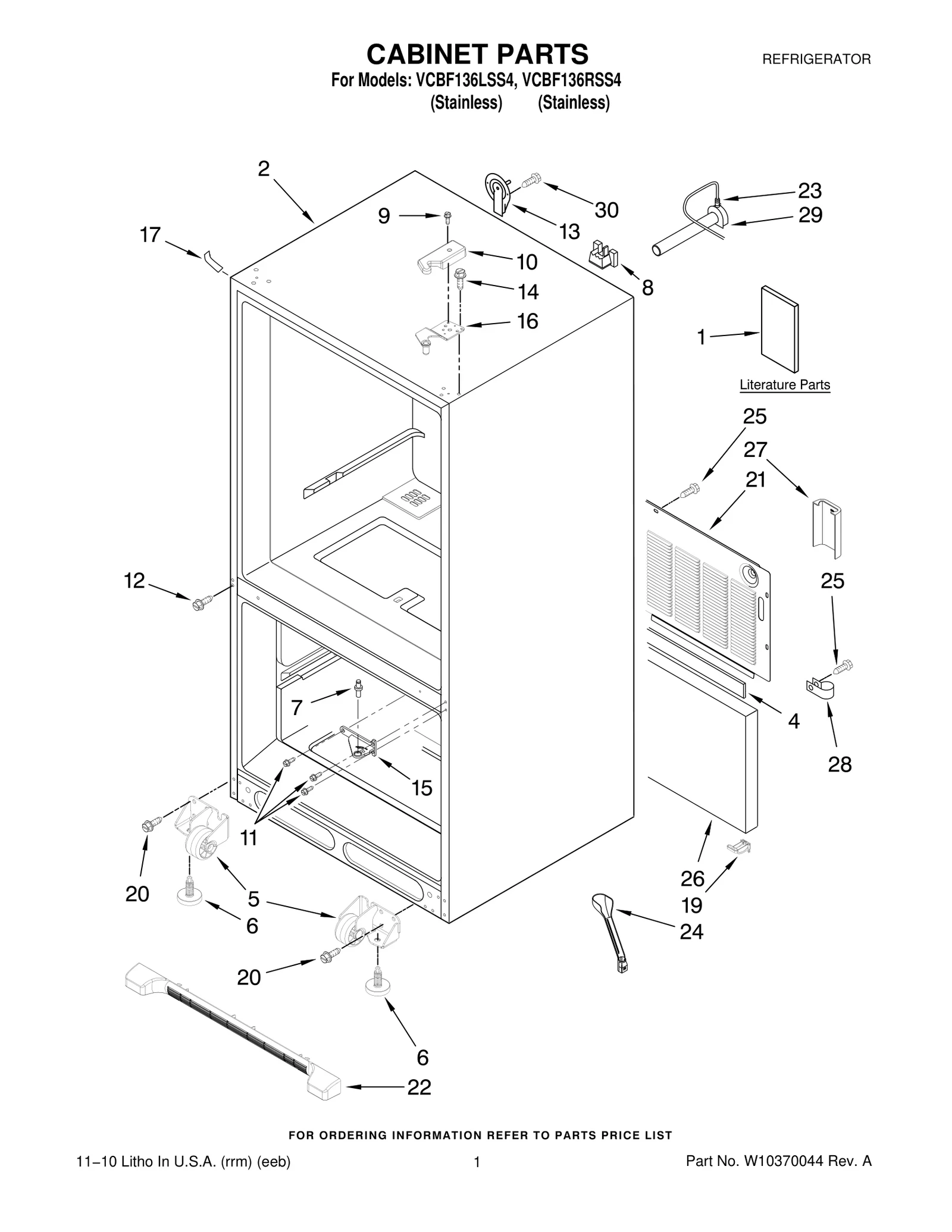 CABINET PARTS