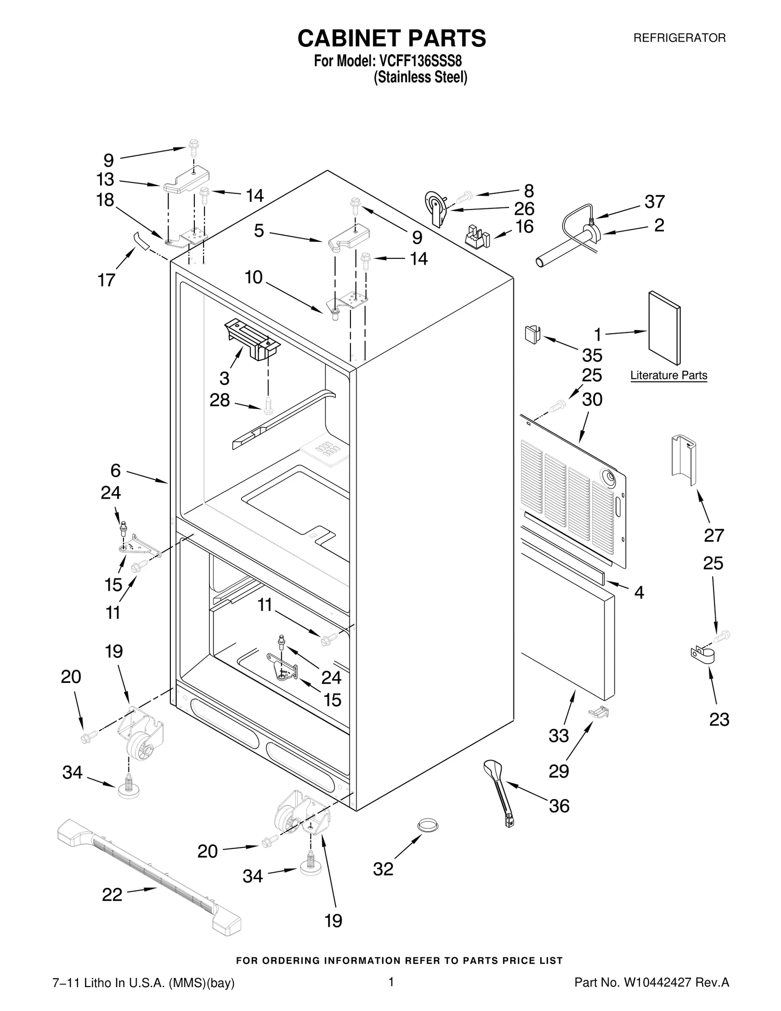 CABINET PARTS