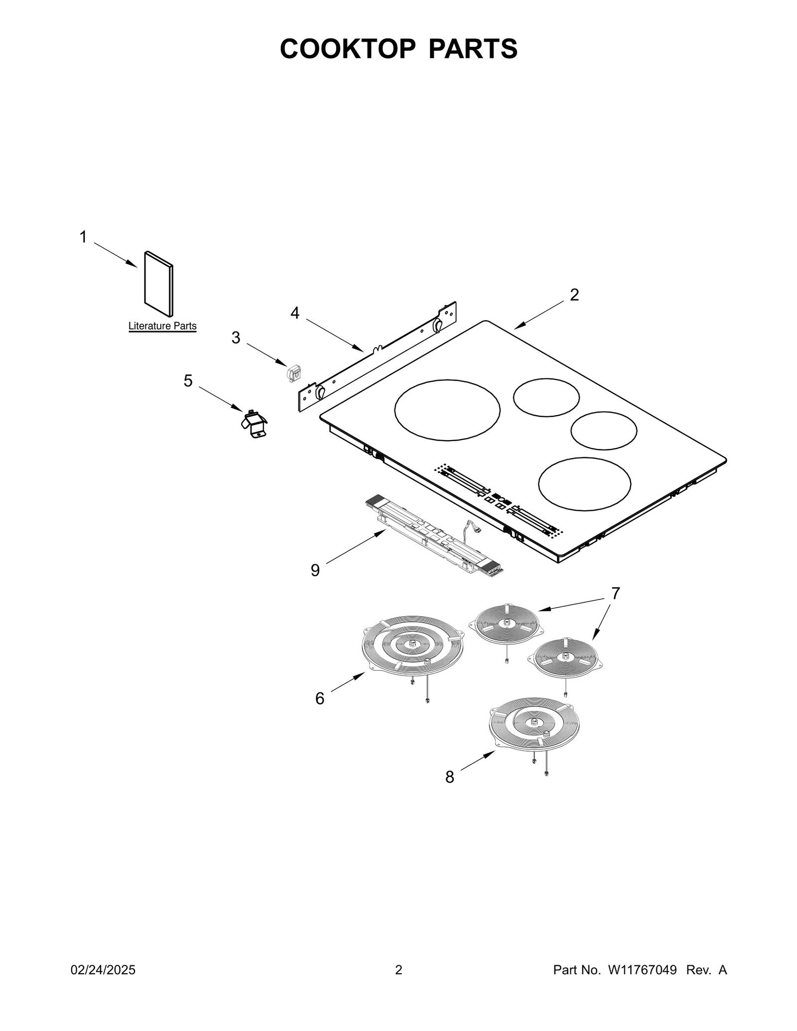COOKTOP PARTS