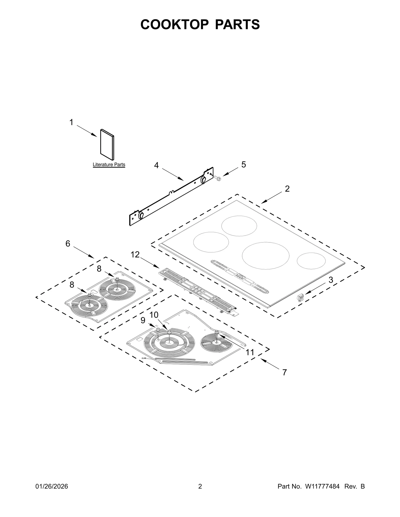 COOKTOP PARTS