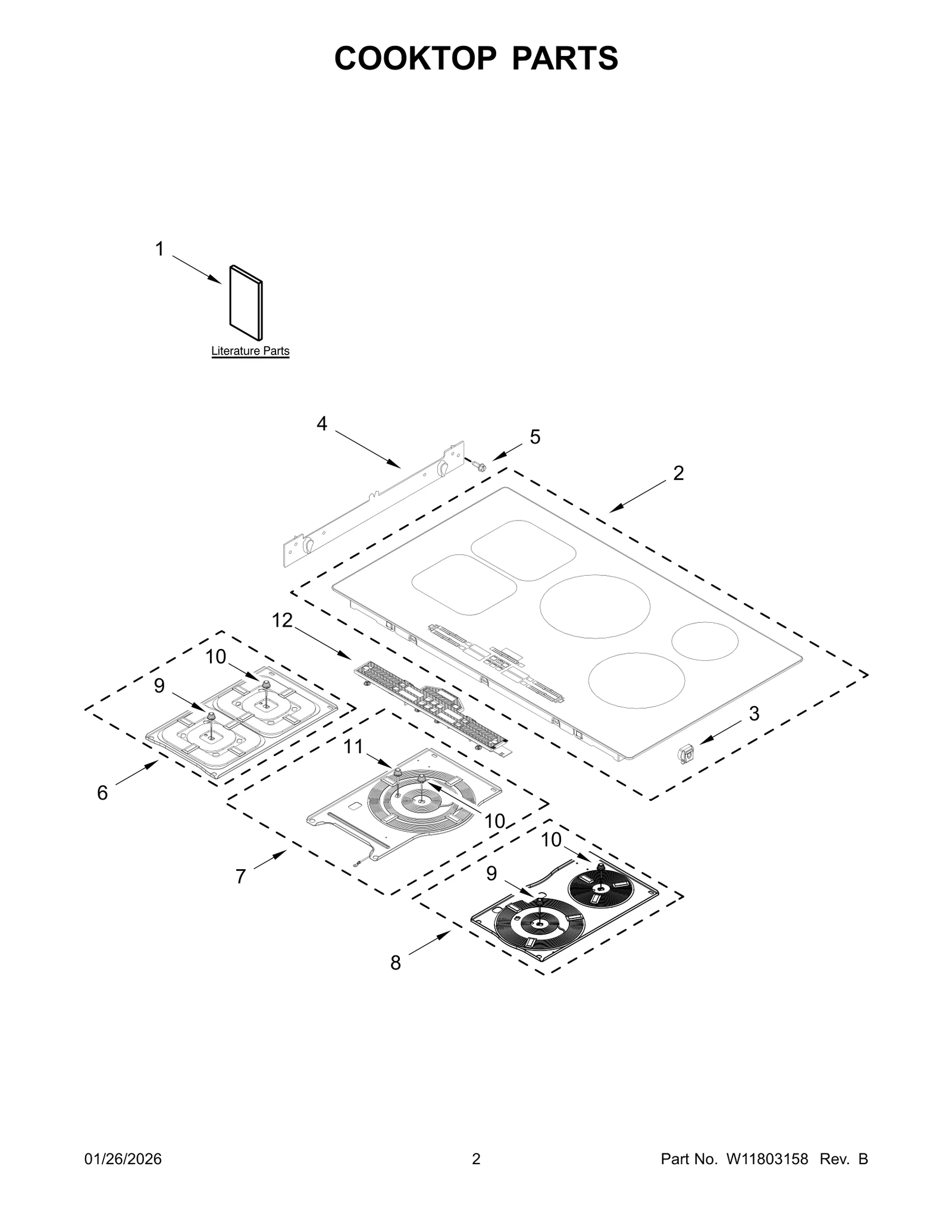 COOKTOP PARTS