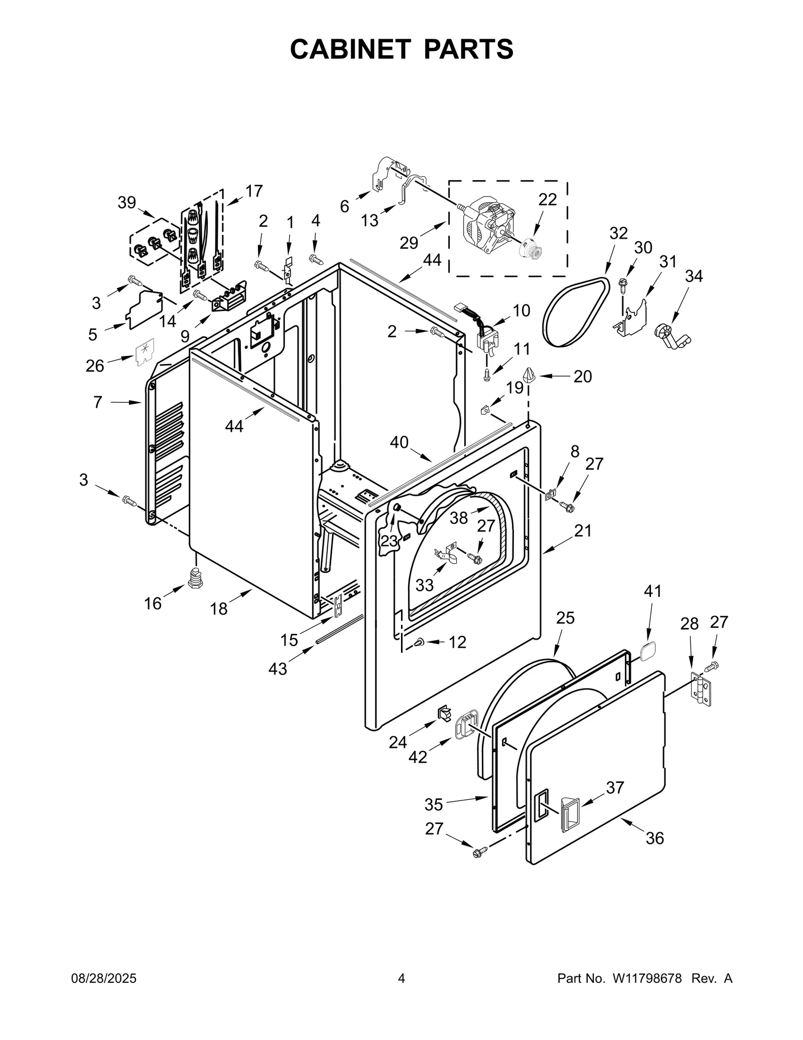 CABINET PARTS