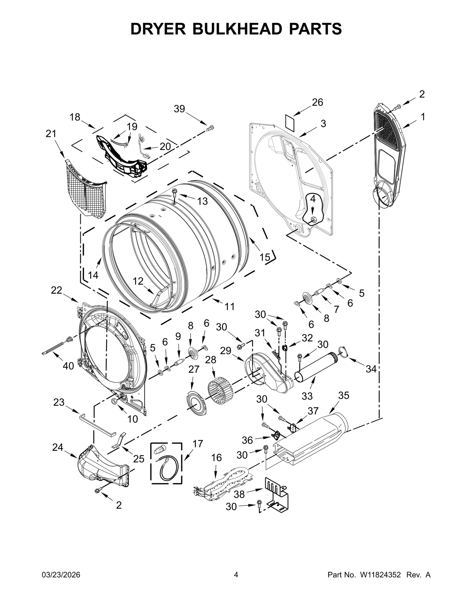 DRYER BULKHEAD PARTS