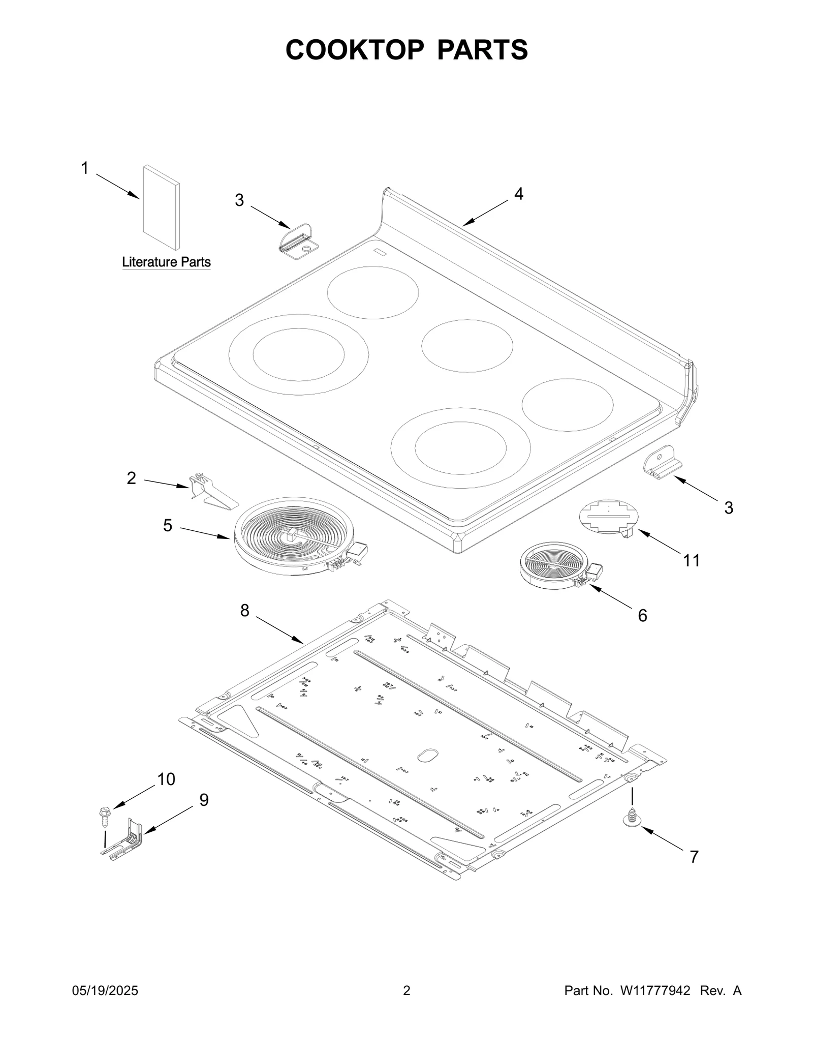 COOKTOP PARTS