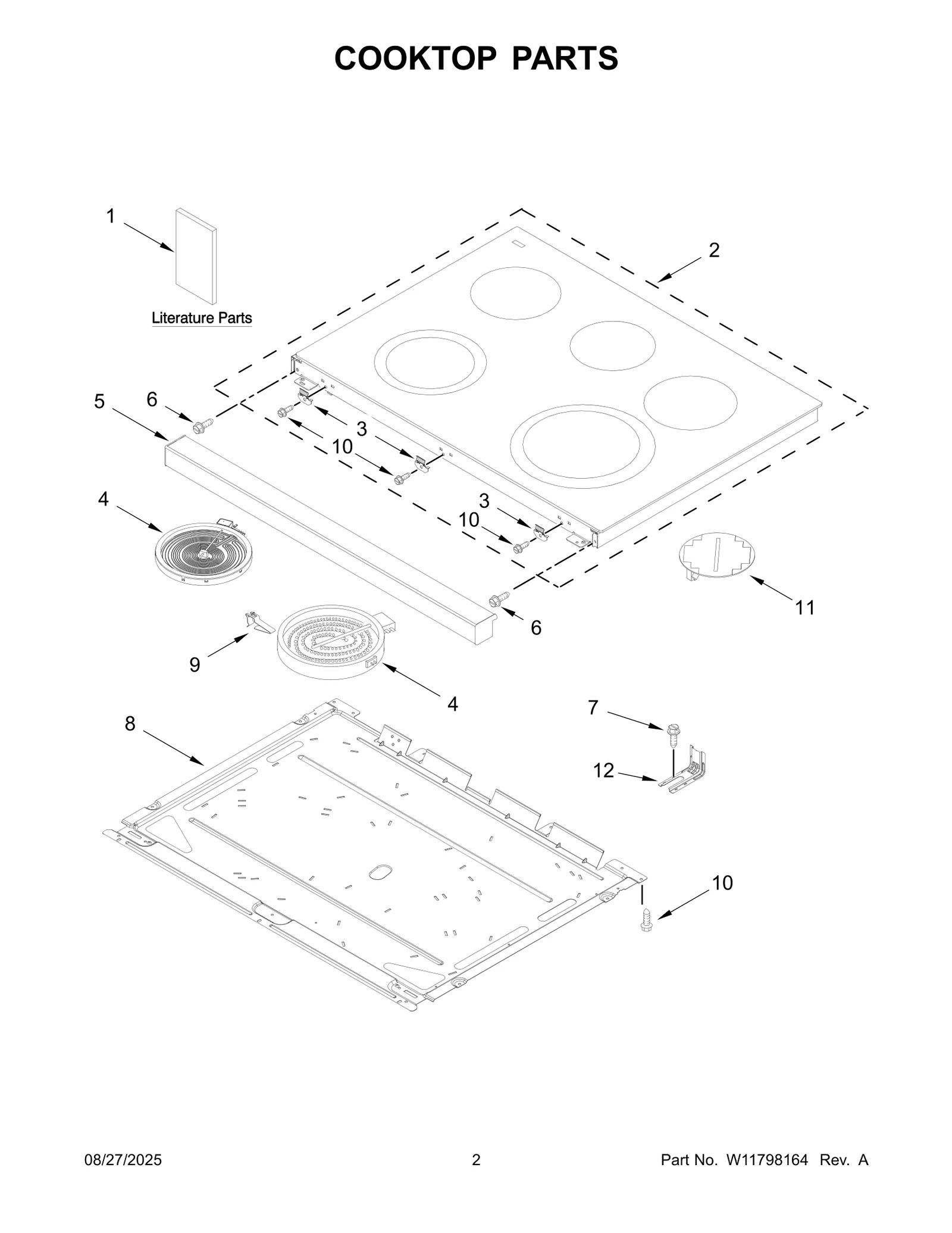 COOKTOP PARTS