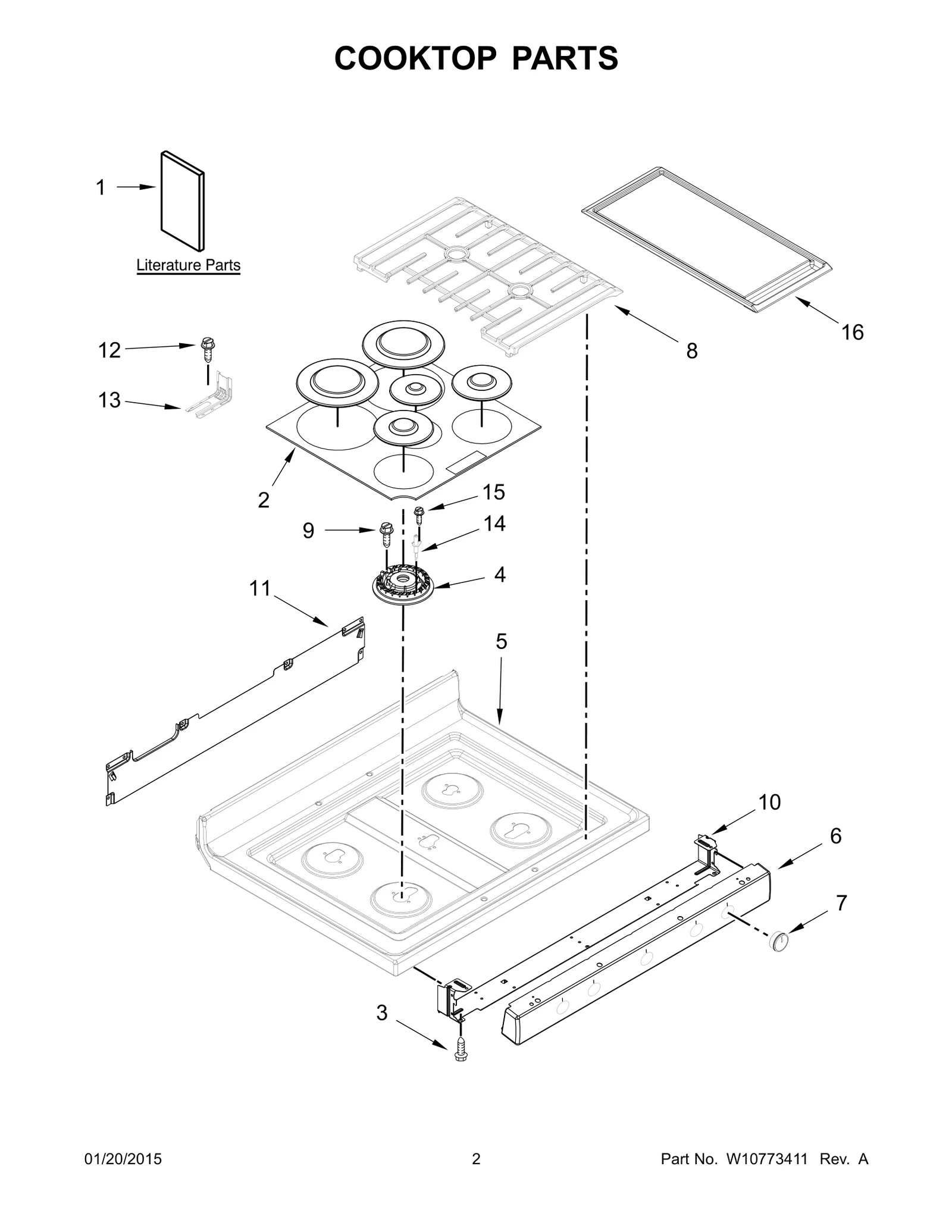 COOKTOP PARTS