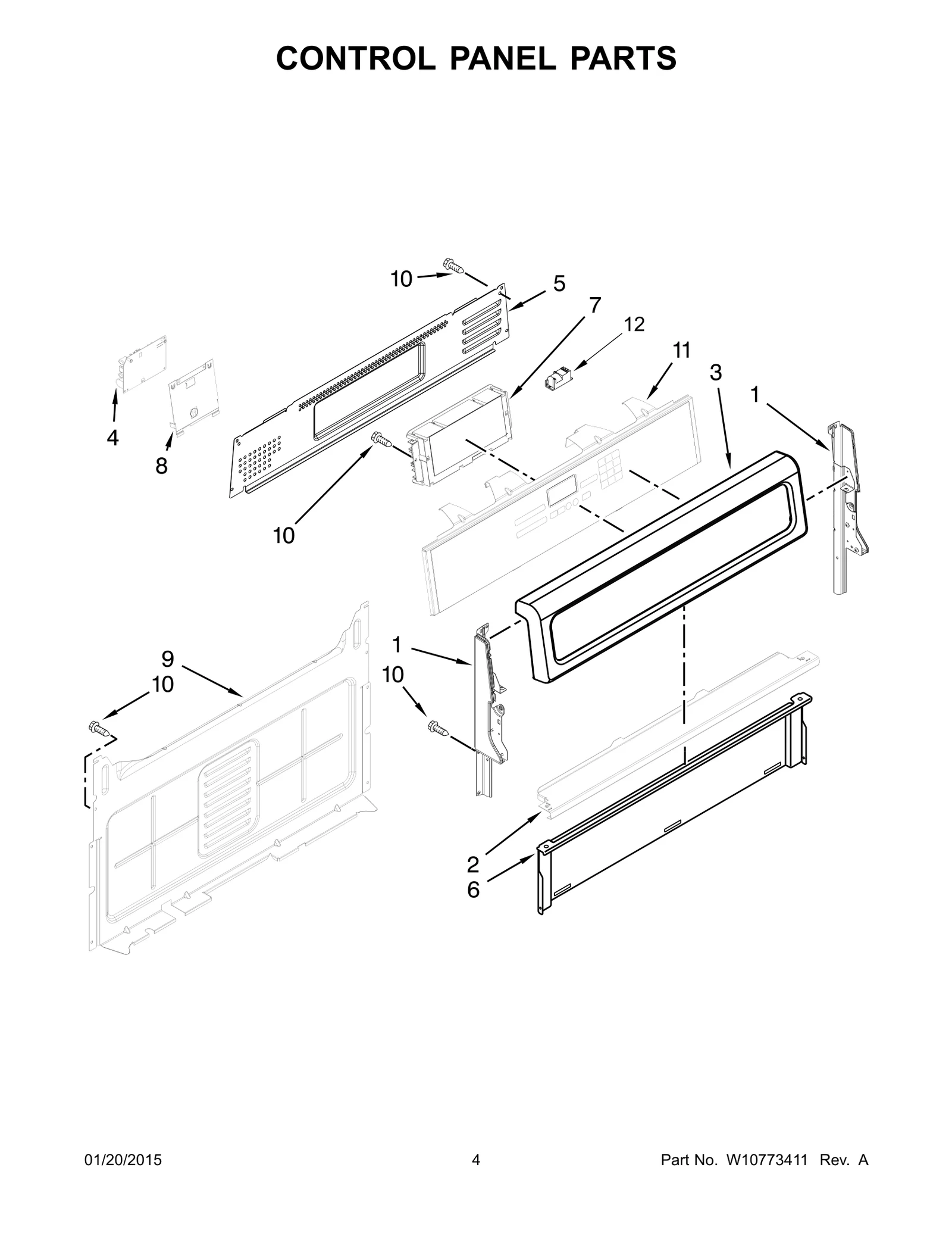 CONTROL PANEL PARTS