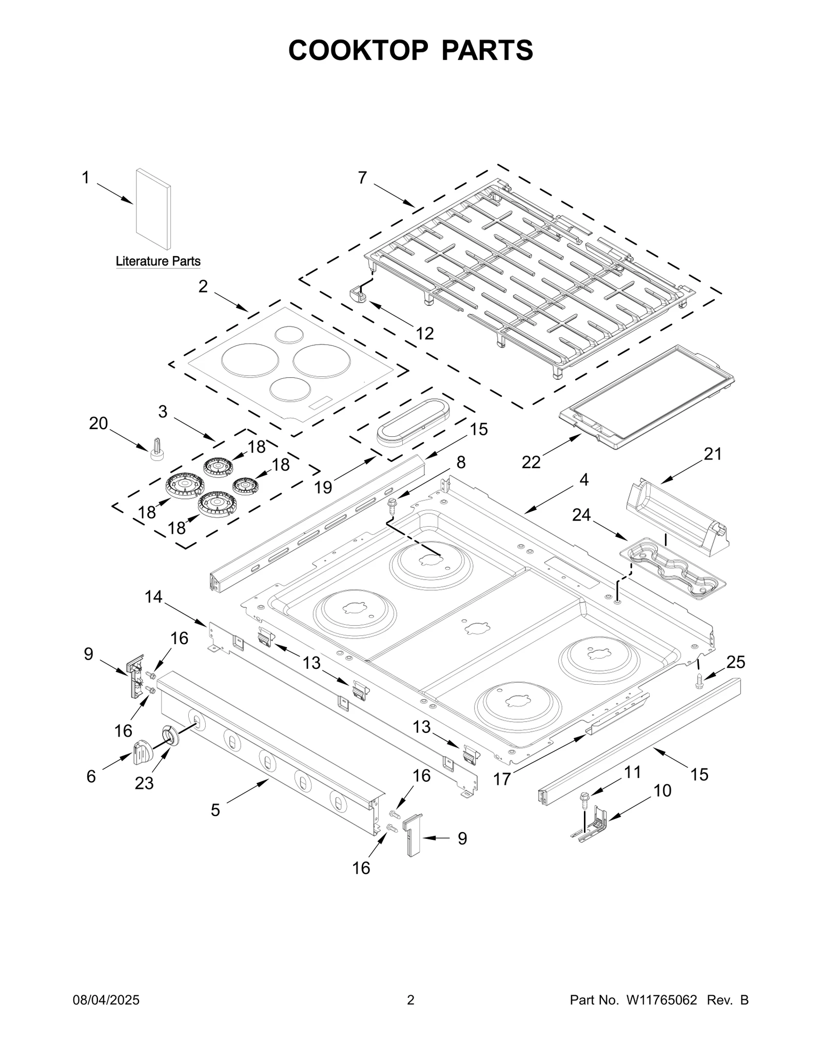 COOKTOP PARTS