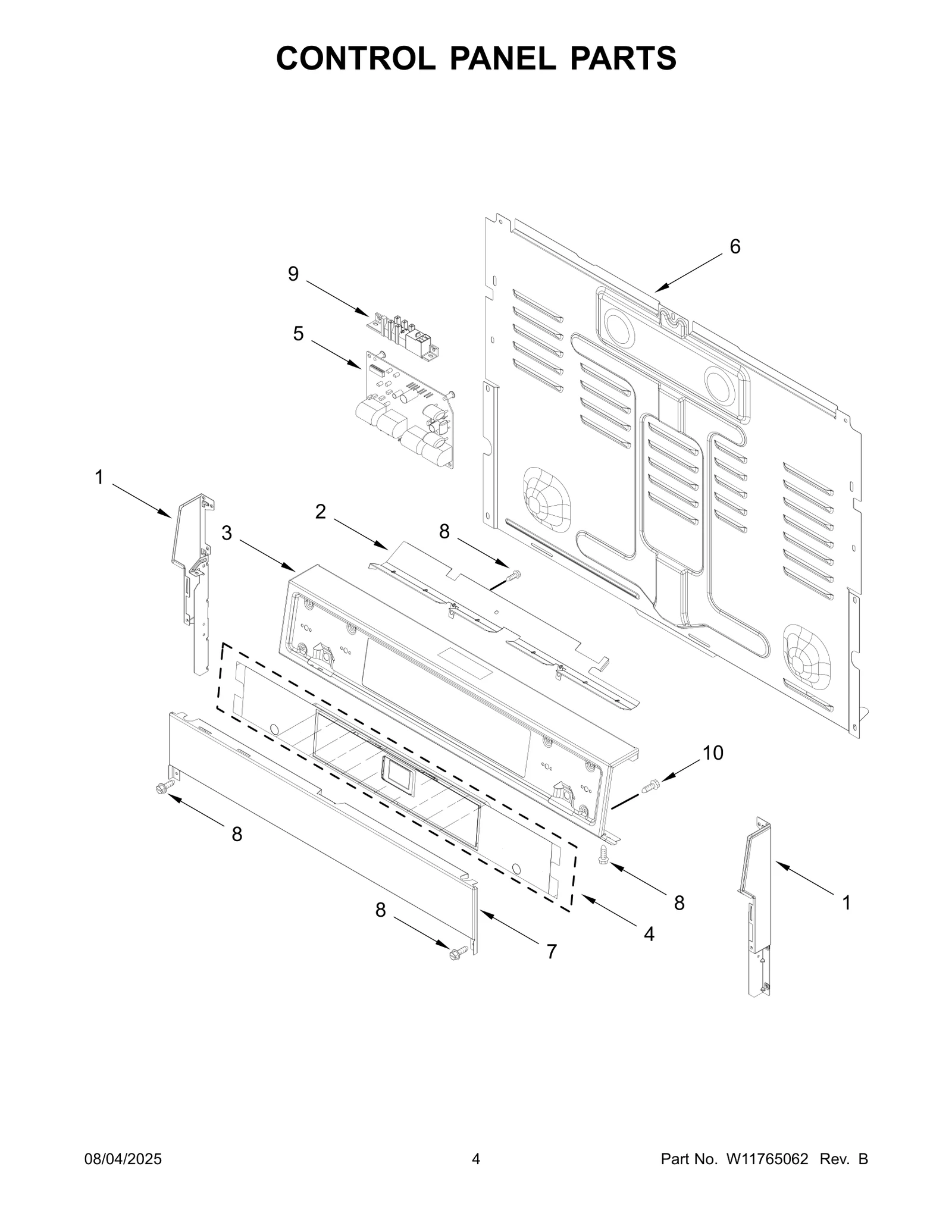 CONTROL PANEL PARTS