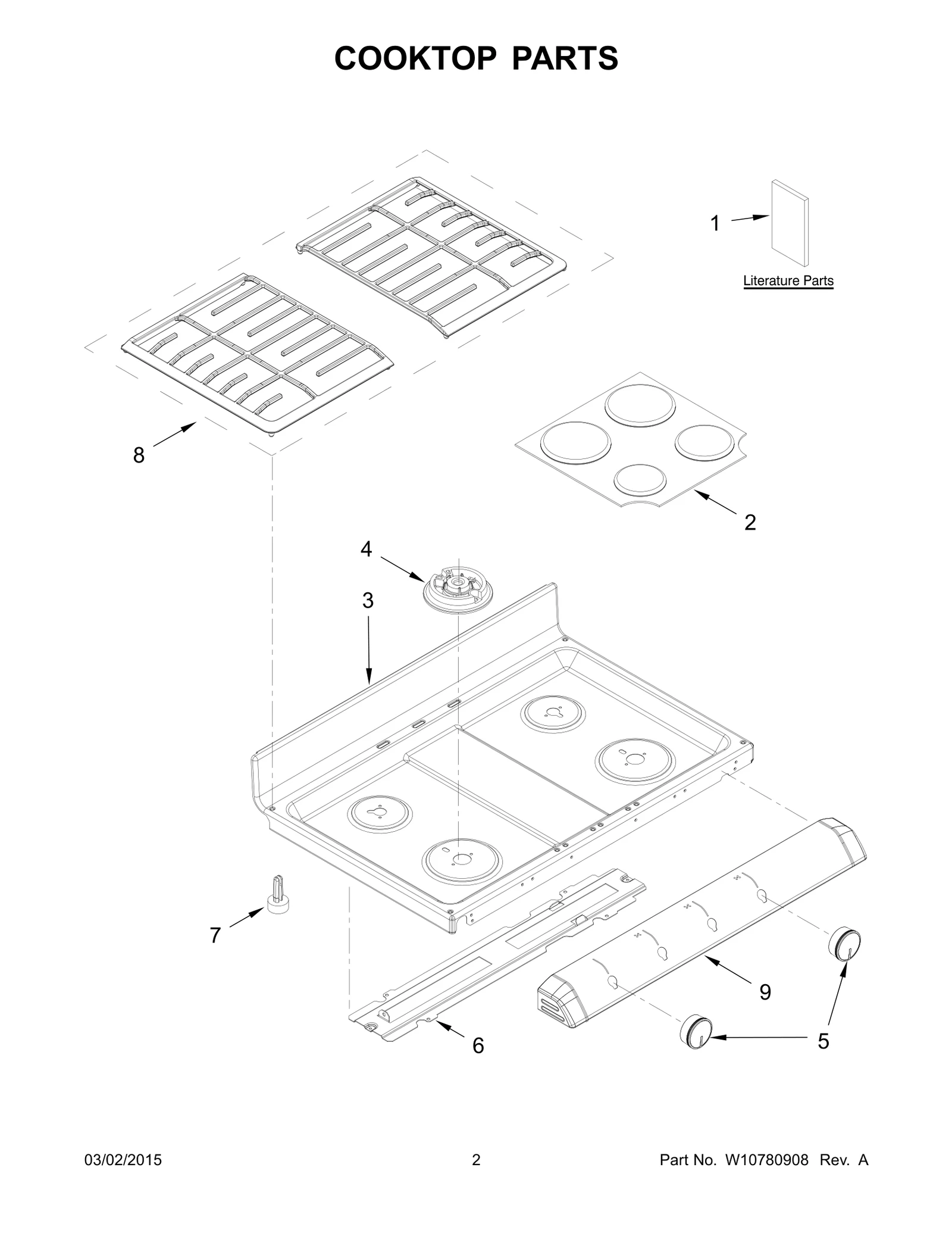 COOKTOP PARTS