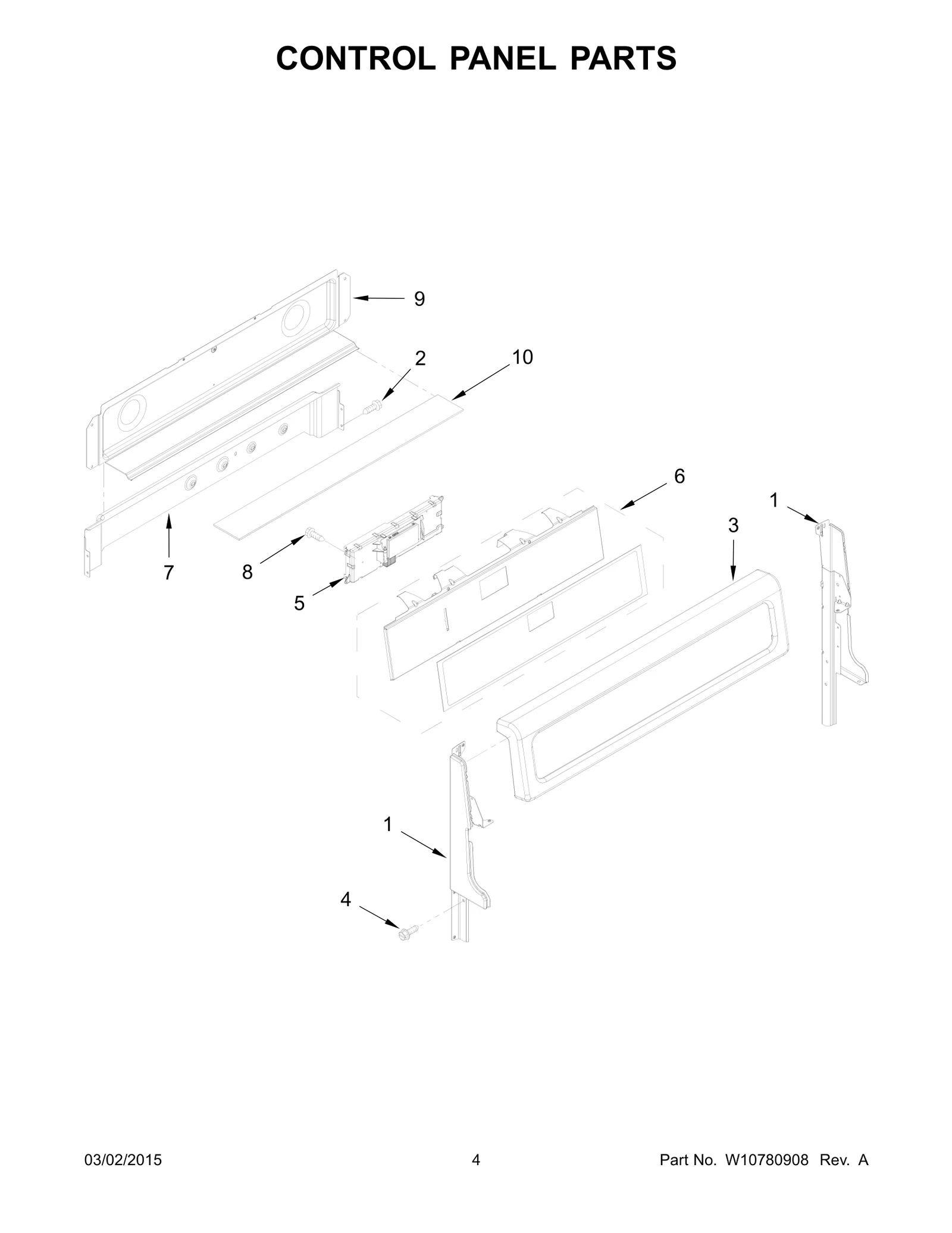 CONTROL PANEL PARTS