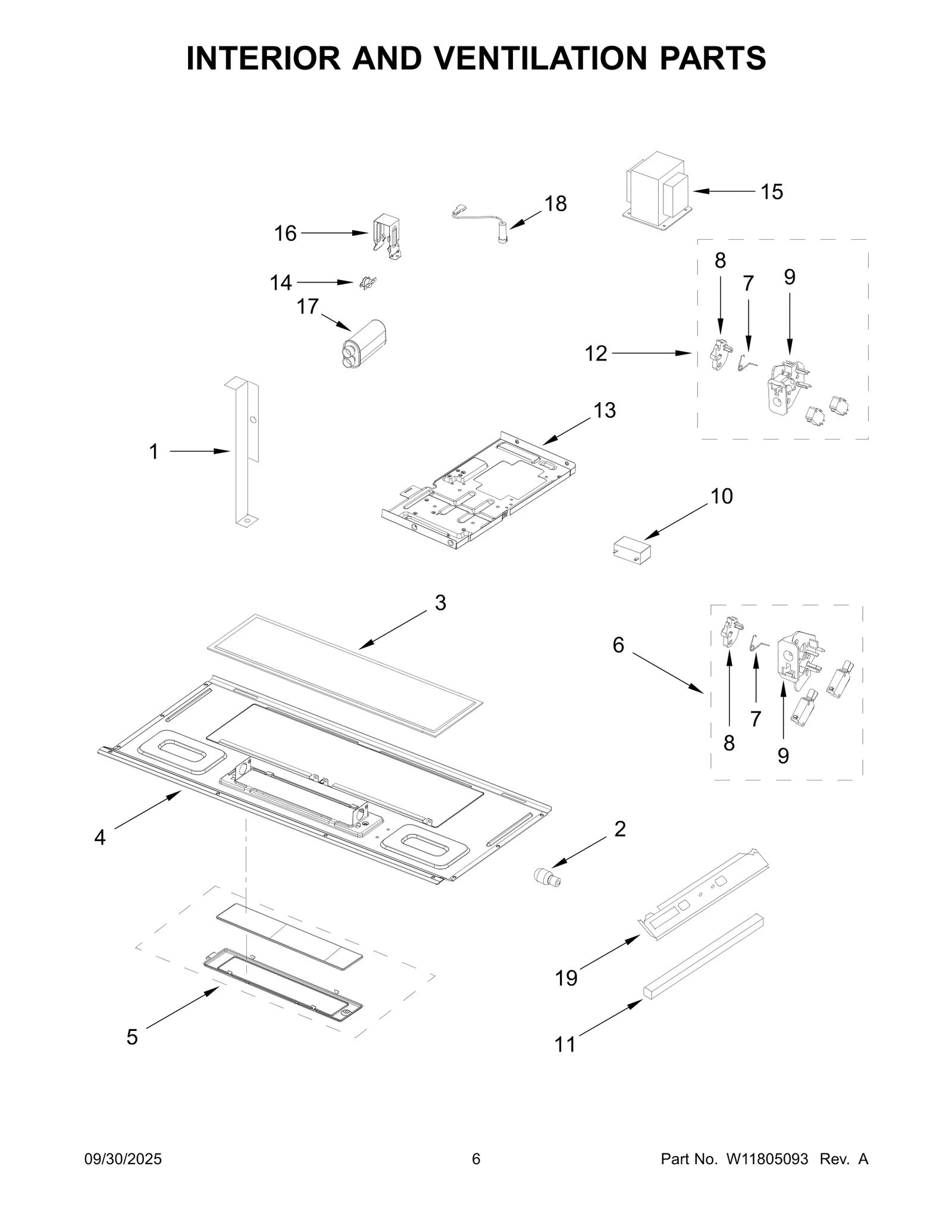 INTERIOR AND VENTILATION PARTS