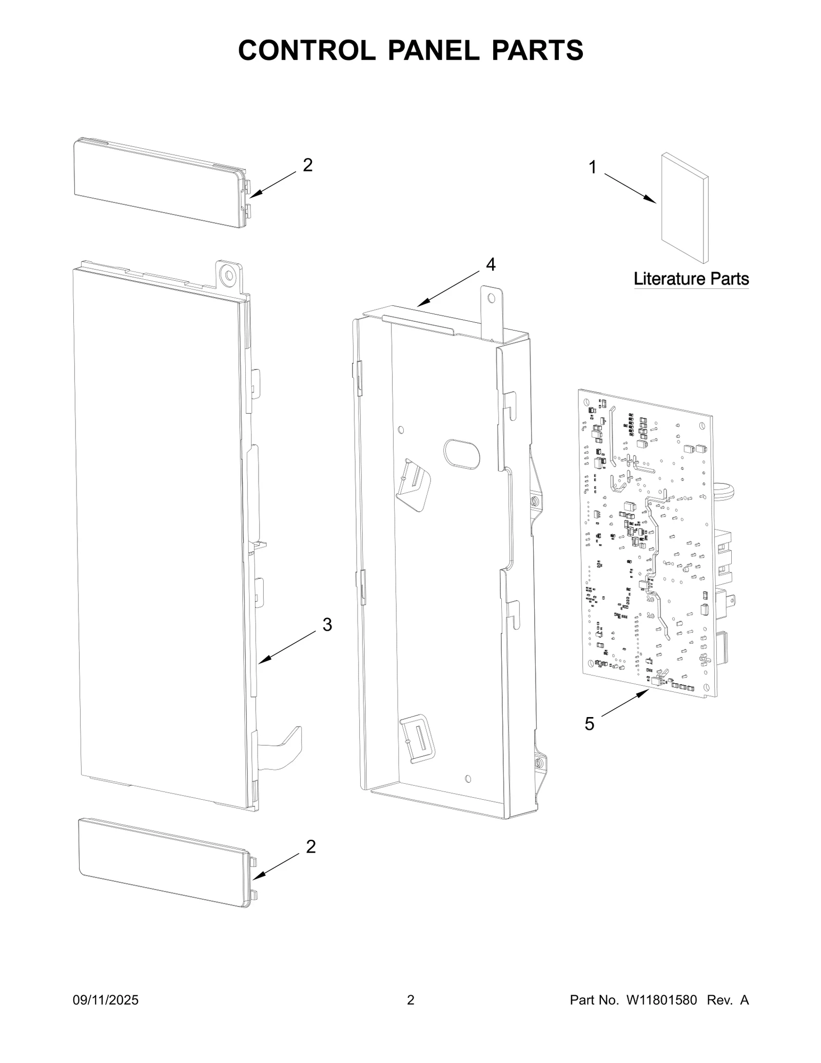 CONTROL PANEL PARTS