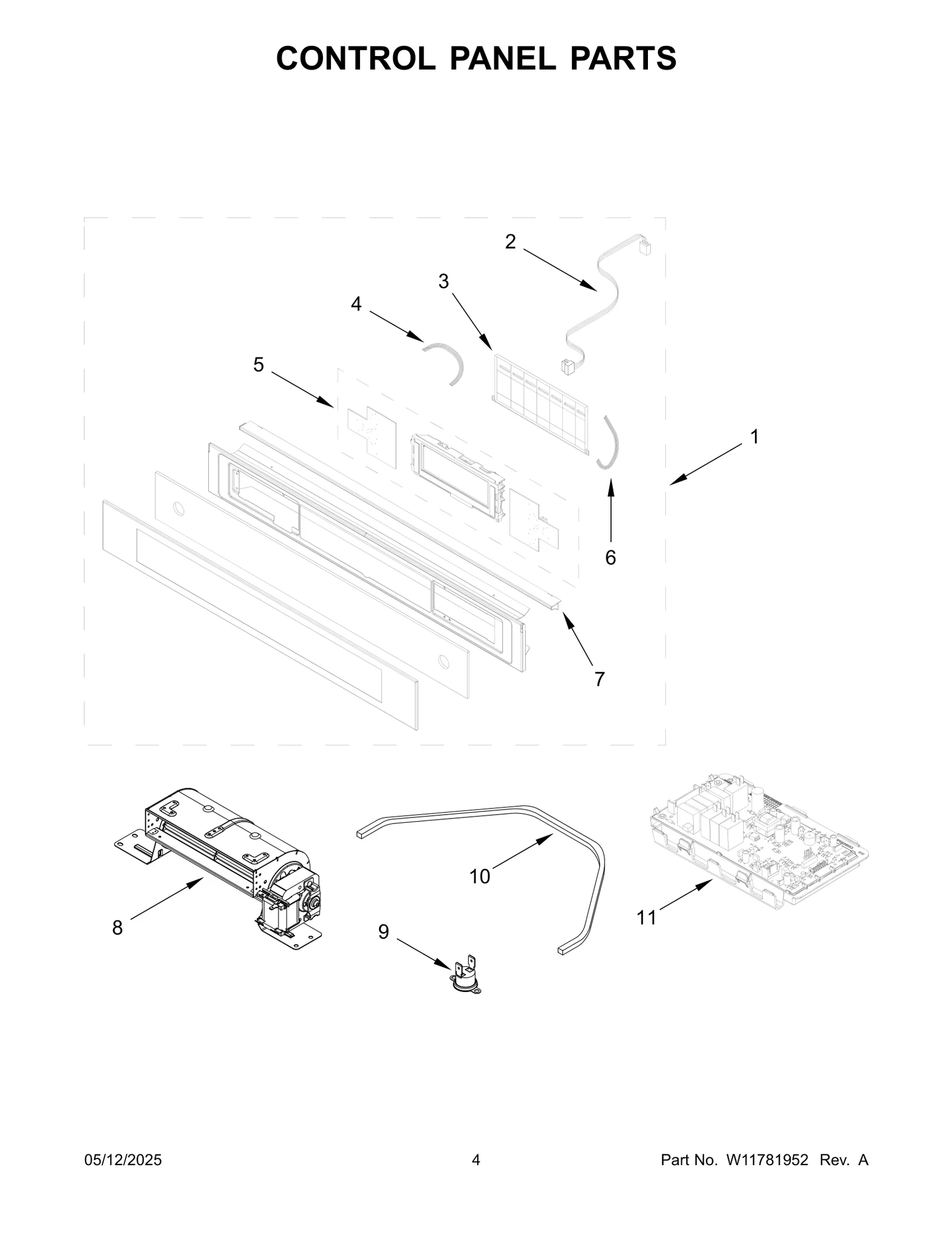 CONTROL PANEL PARTS
