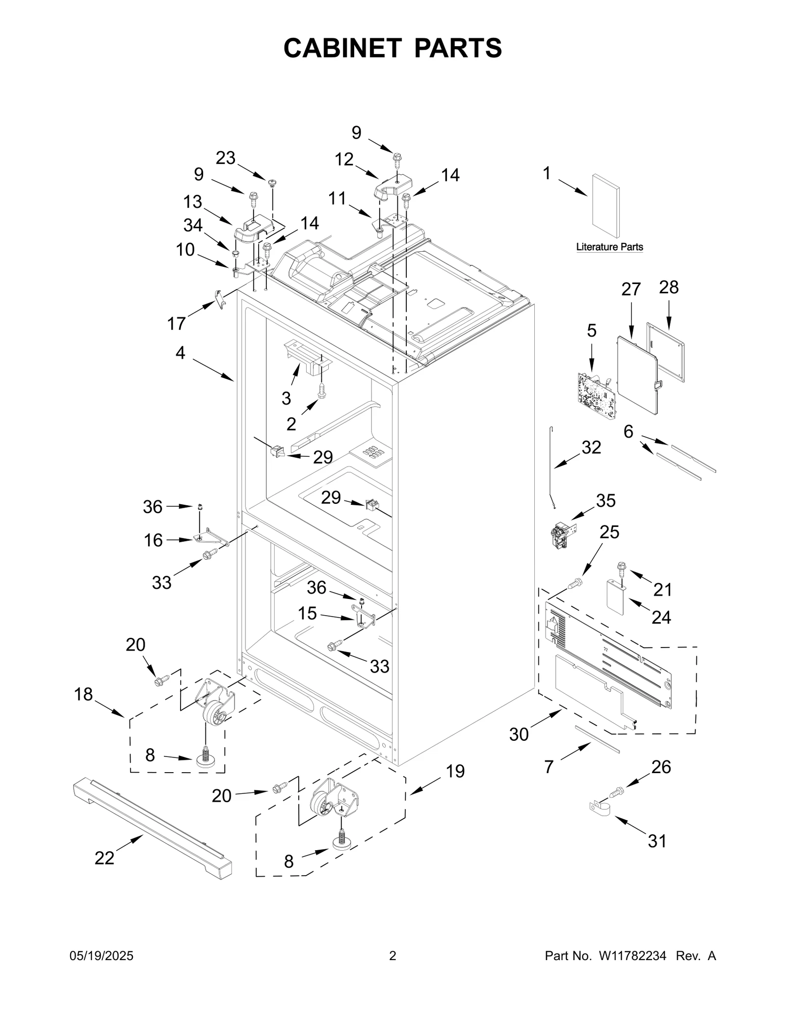 CABINET PARTS