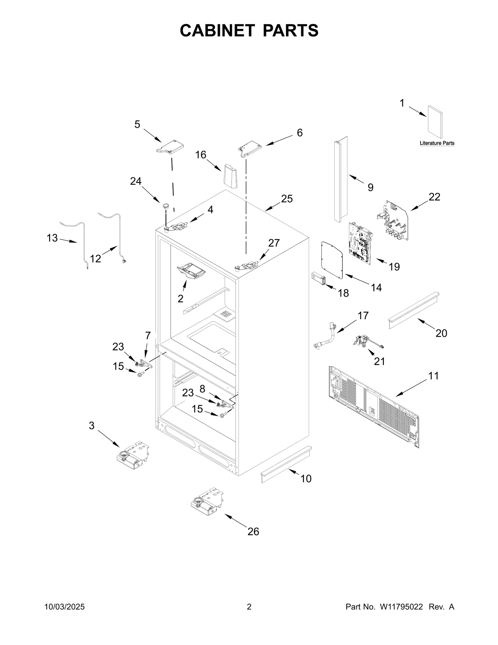 CABINET PARTS
