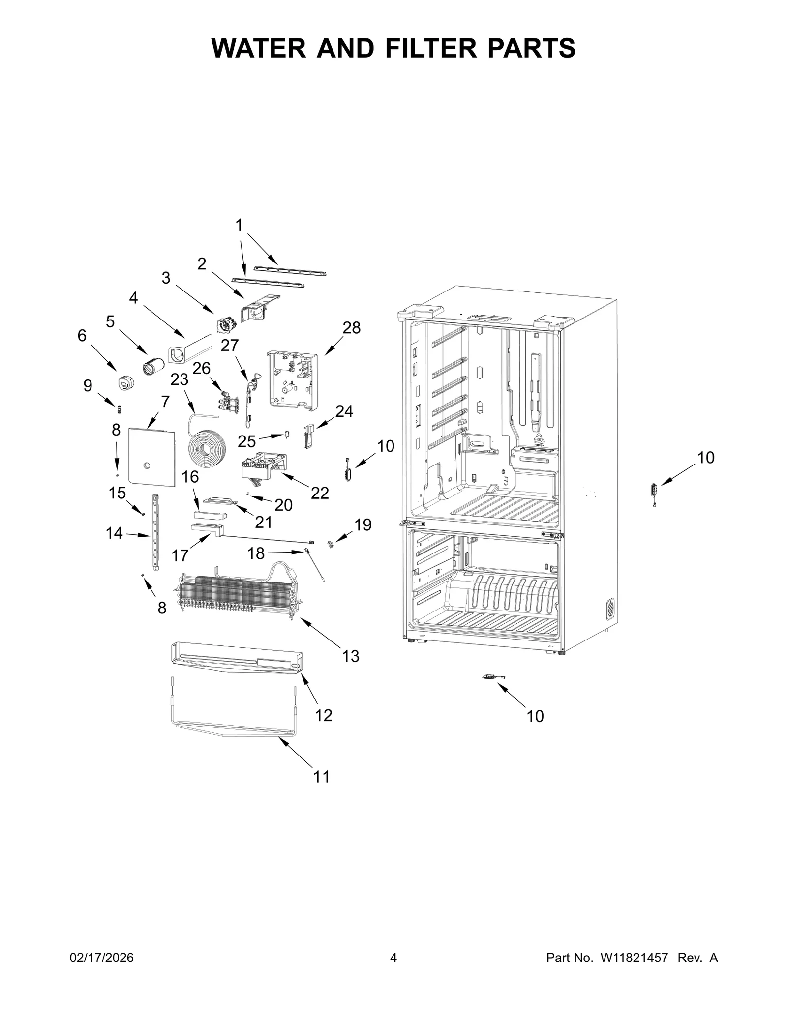 WATER AND FILTER PARTS