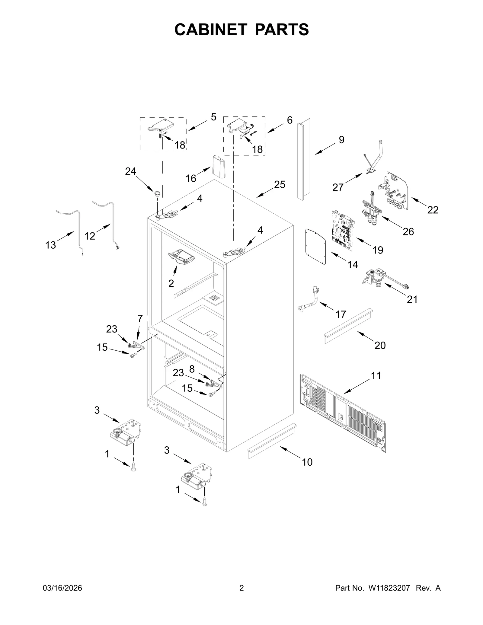 CABINET PARTS