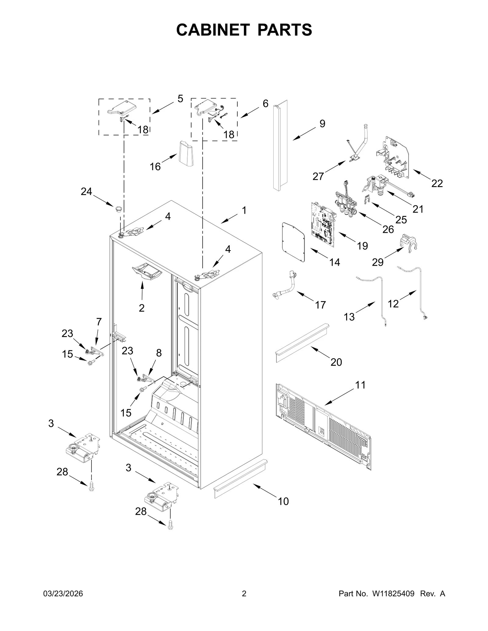 CABINET PARTS